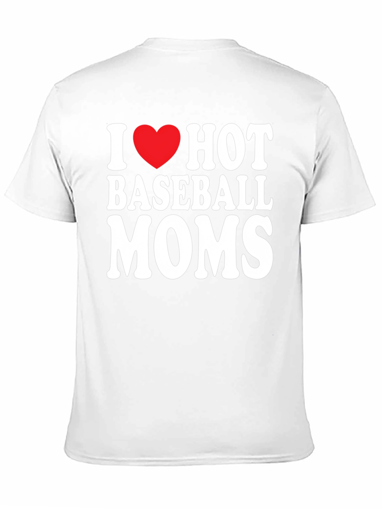 I Heart Hot Baseball Moms Graphic Tee