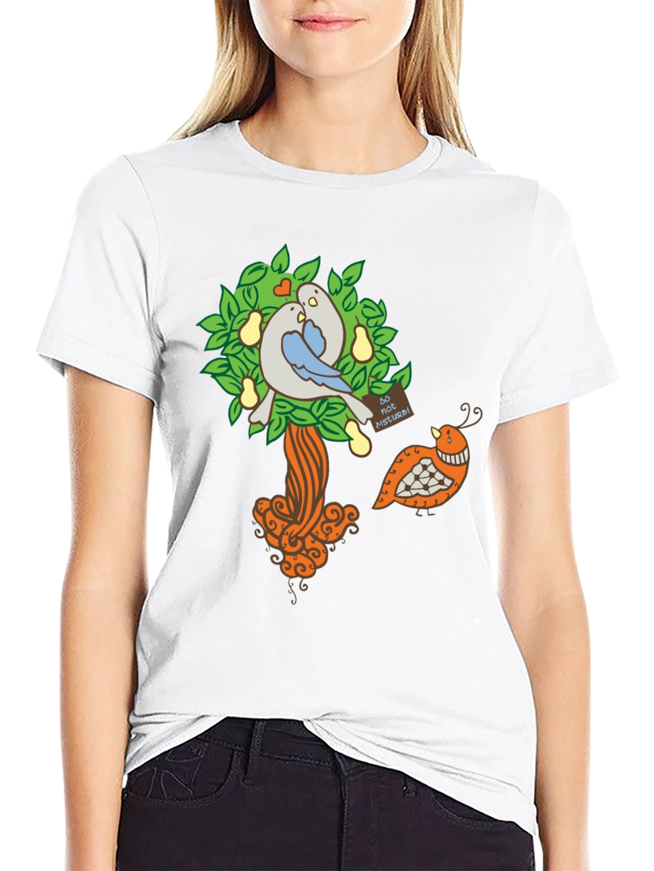 Bird Tree Graphic T-Shirt - Unique Design