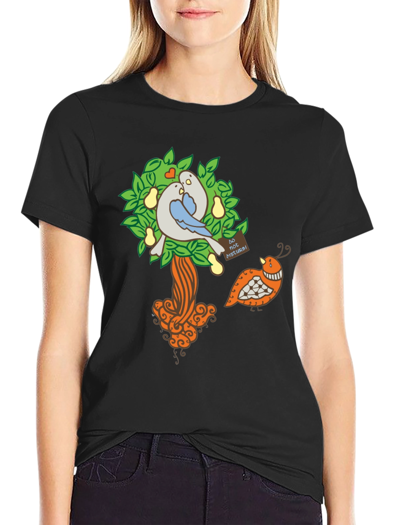 Bird Tree Graphic T-Shirt - Unique Design