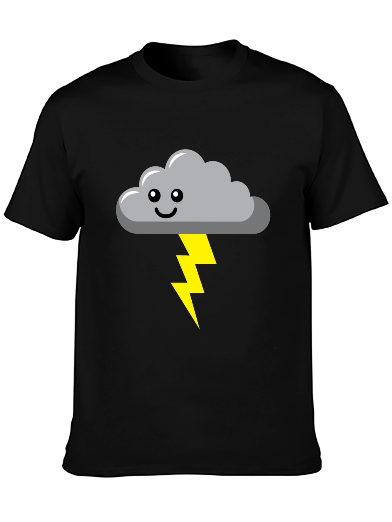 Funny Weather Cloud & Lightning Bolt Graphic Tee