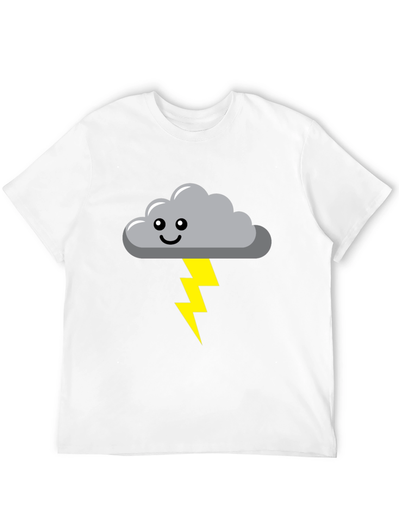 Funny Weather Cloud & Lightning Bolt Graphic Tee