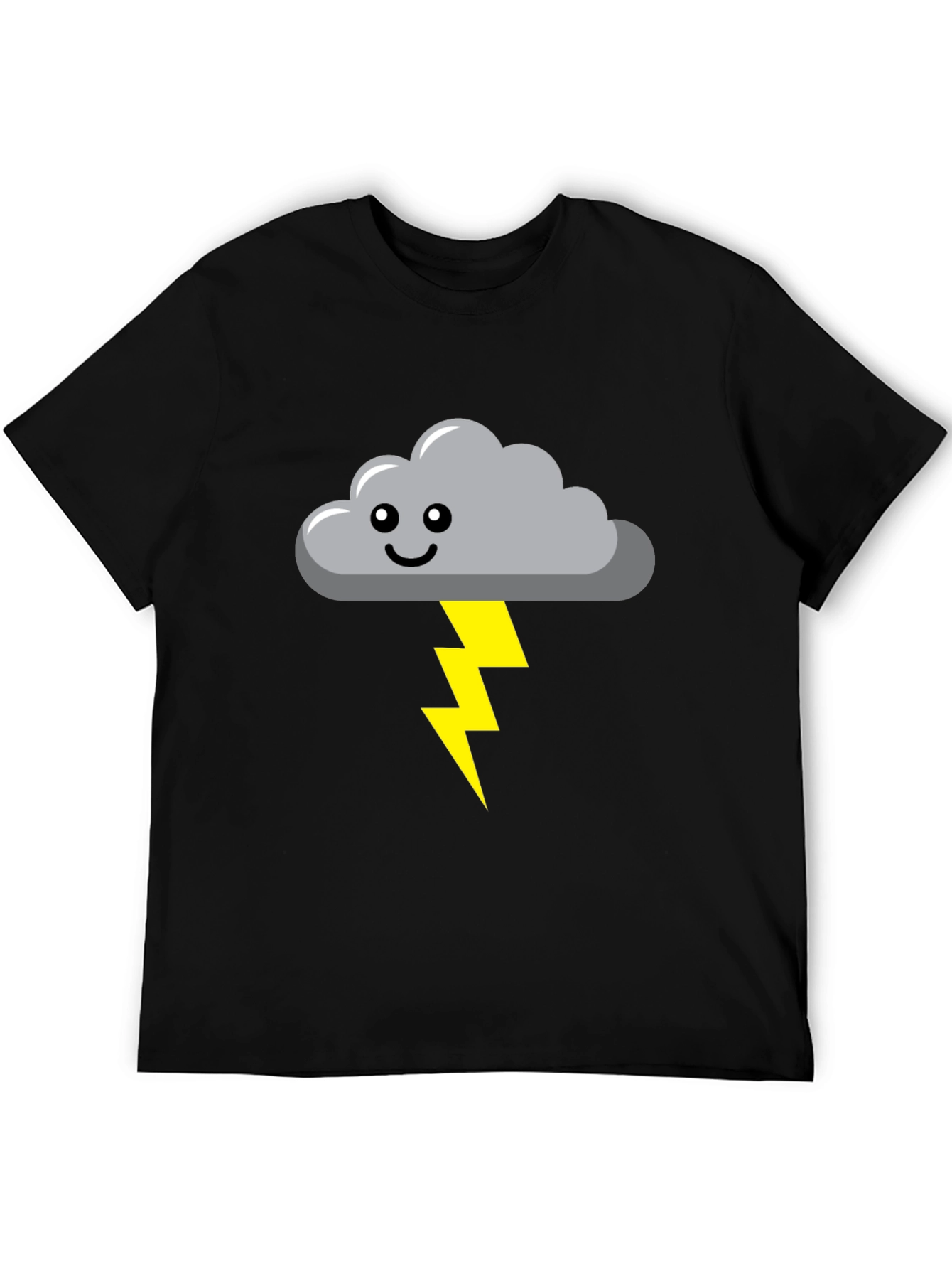 Funny Weather Cloud & Lightning Bolt Graphic Tee