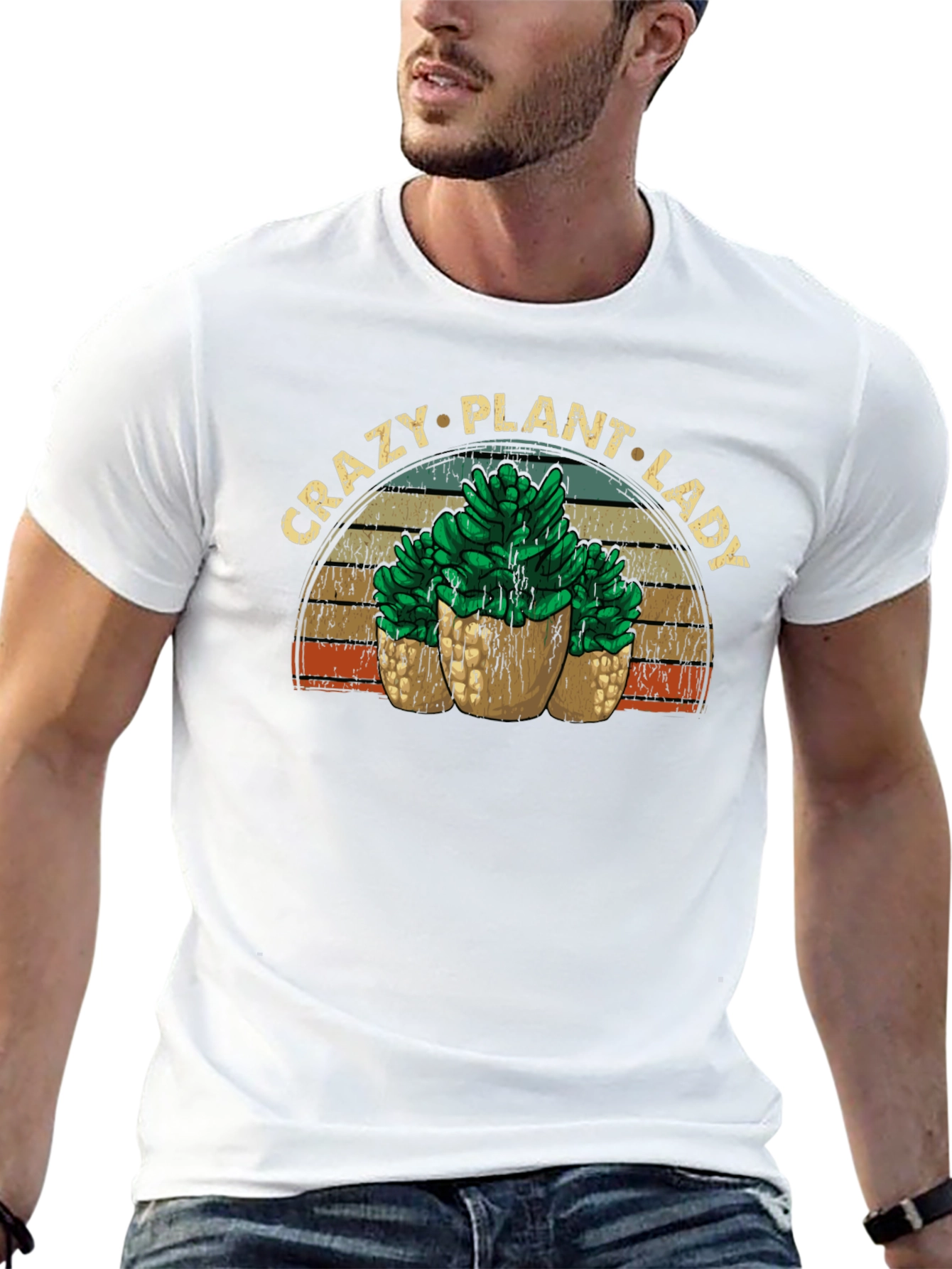 Crazy Plant Lady Graphic Tee - Black Unisex T-Shirt