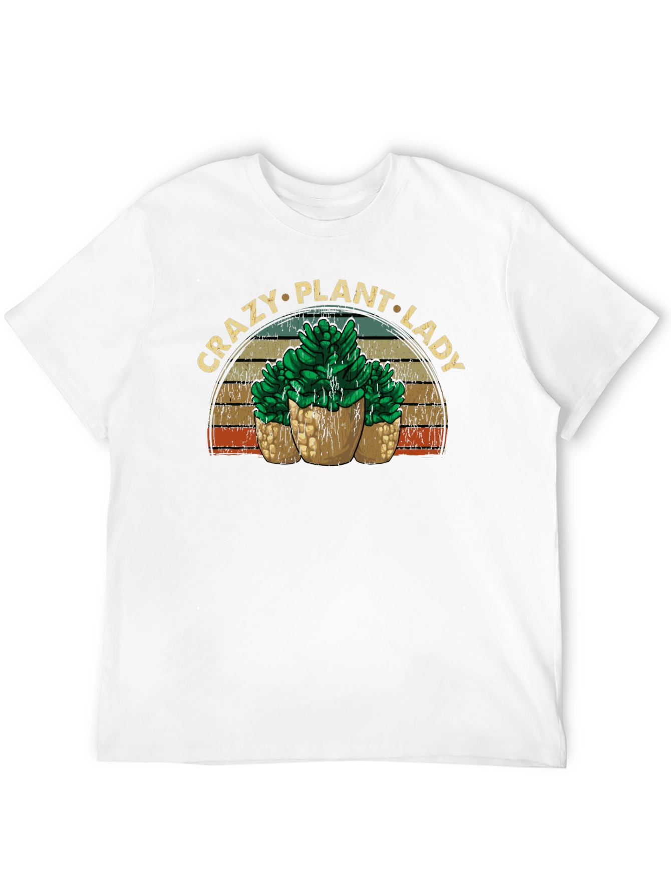 Crazy Plant Lady Graphic Tee - Black Unisex T-Shirt