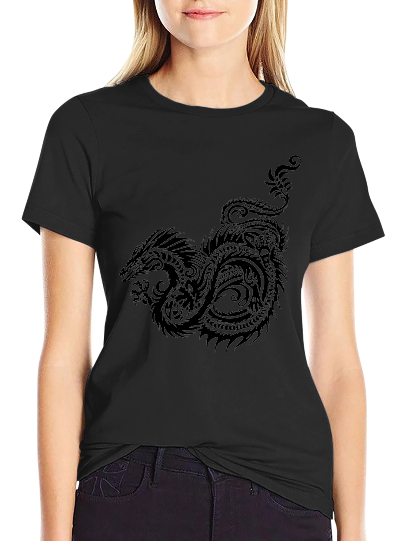 Black Dragon Graphic Tee - Mens Short Sleeve