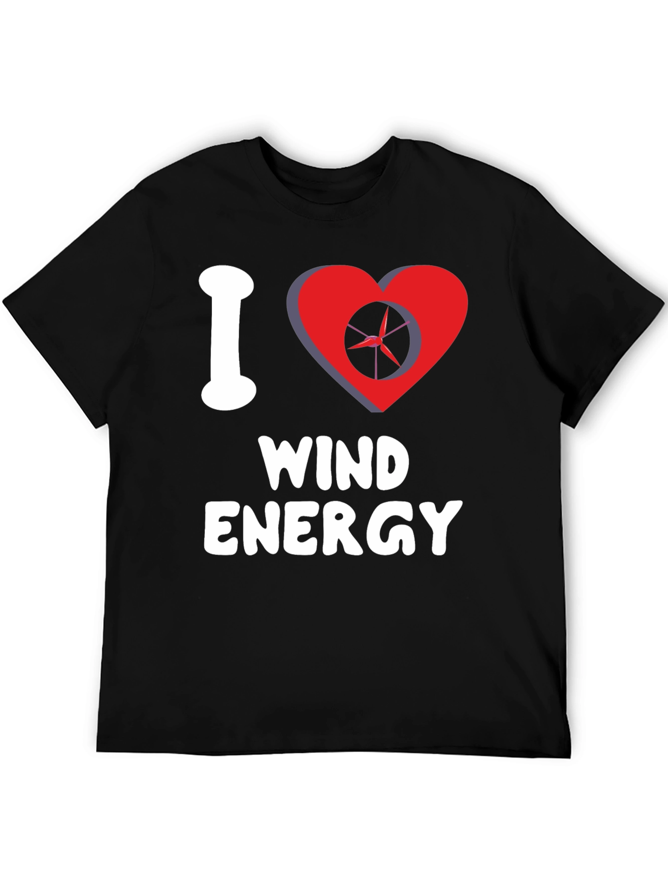 I Love Wind Energy Graphic Tee