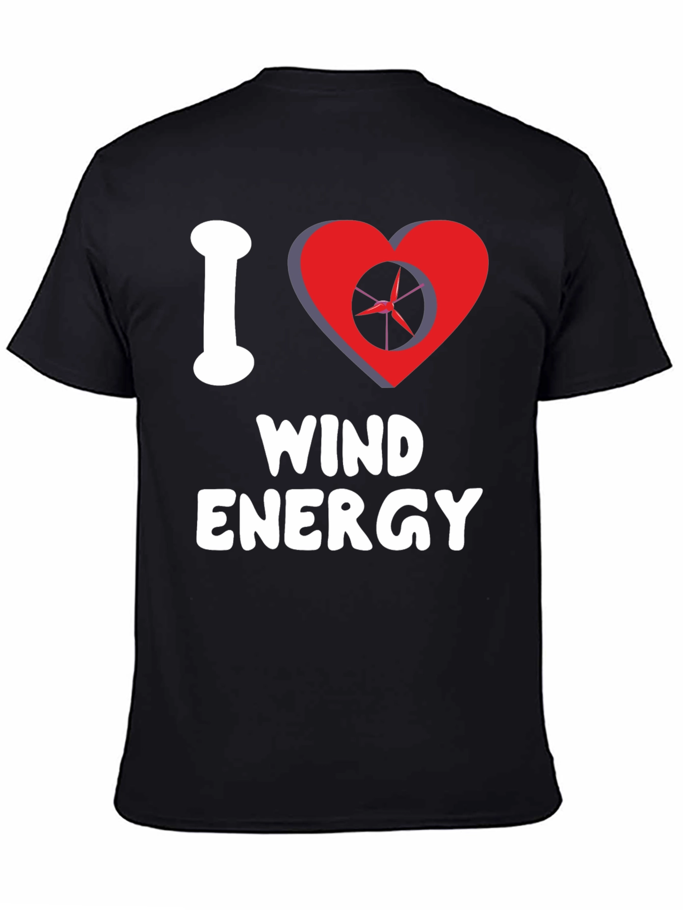 I Love Wind Energy Graphic Tee