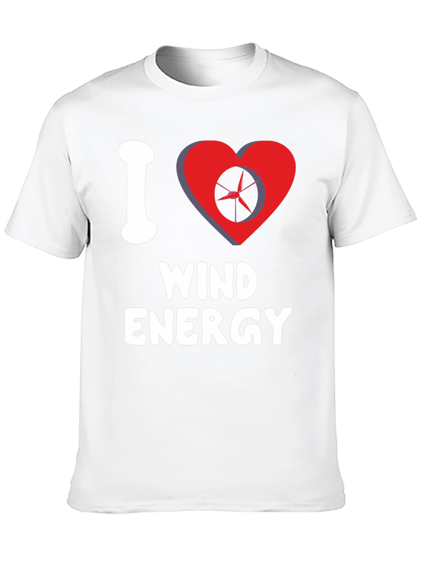 I Love Wind Energy Graphic Tee