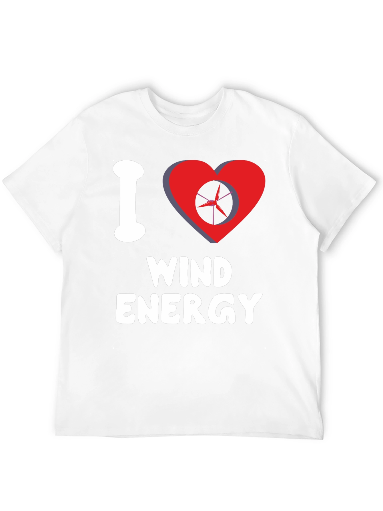 I Love Wind Energy Graphic Tee