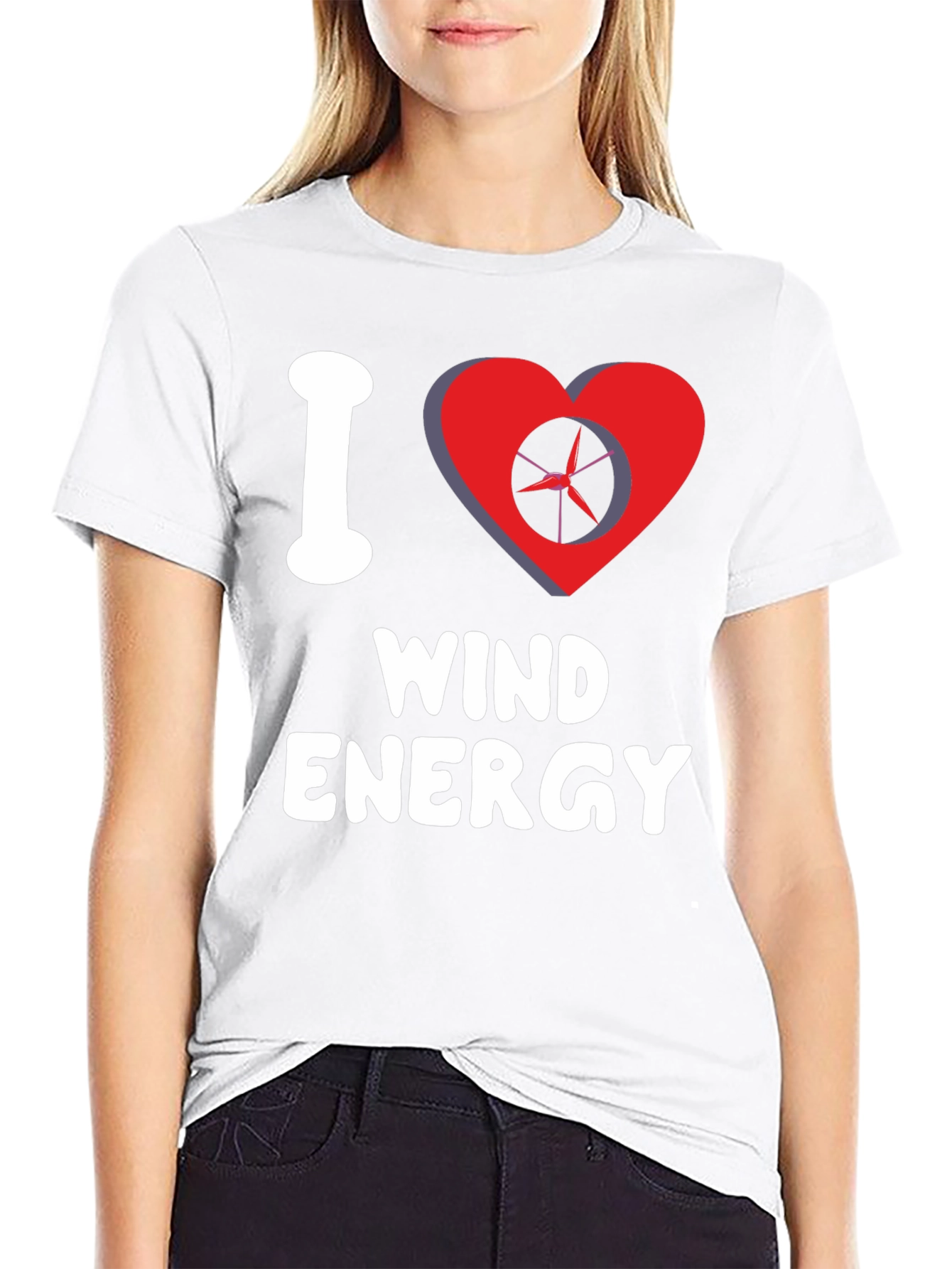 I Love Wind Energy Graphic Tee