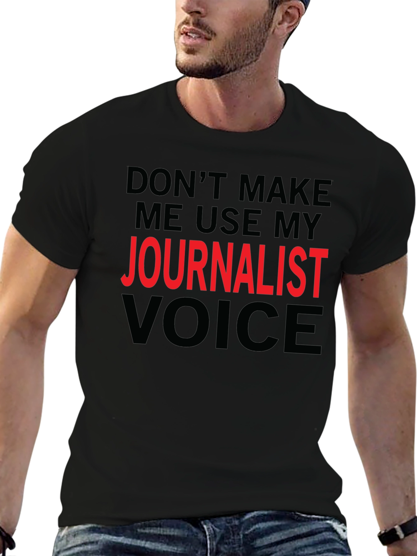 Journalist Voice Graphic Tee - Black