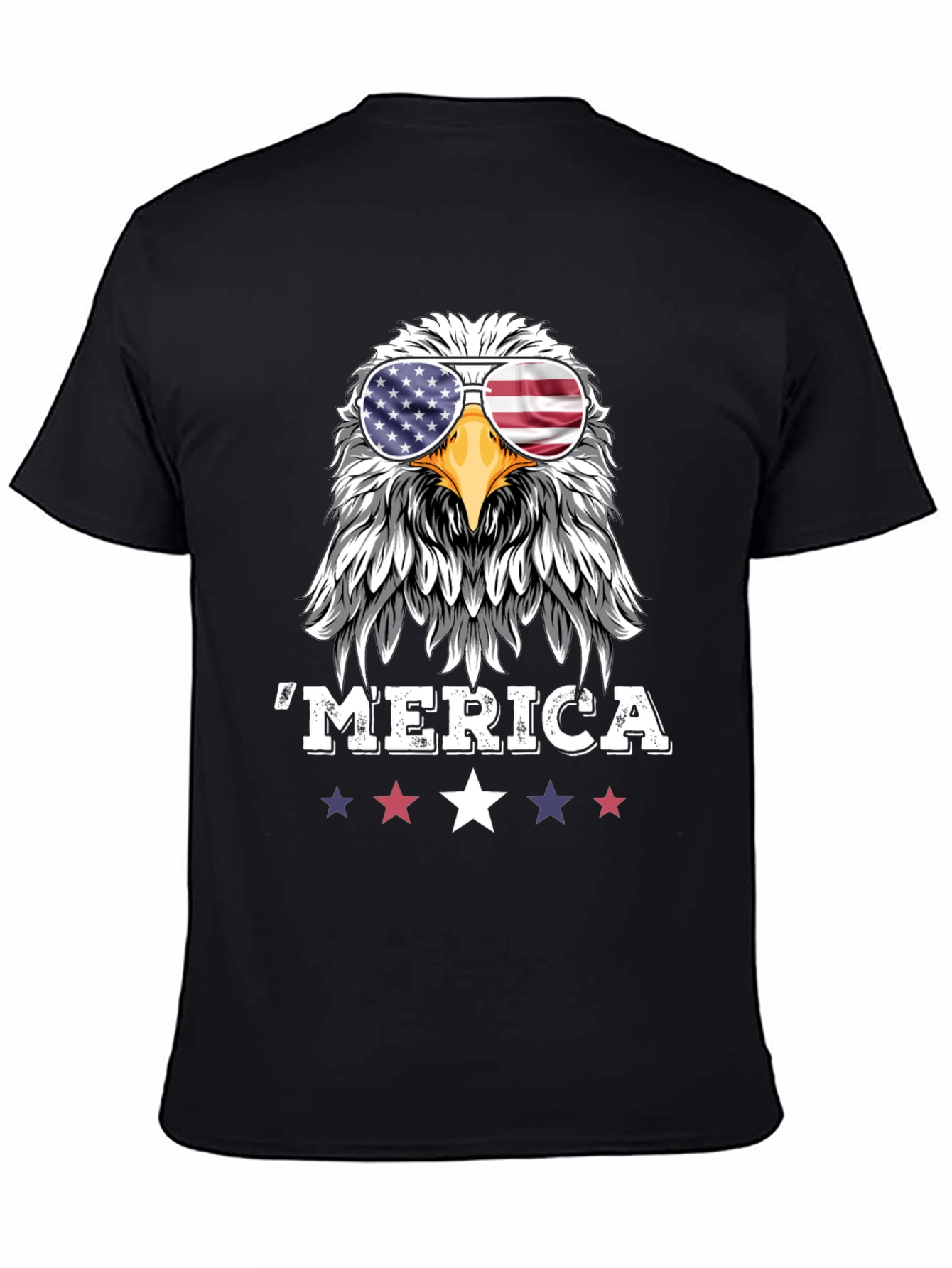 Patriotic Eagle Merica Graphic T-Shirt