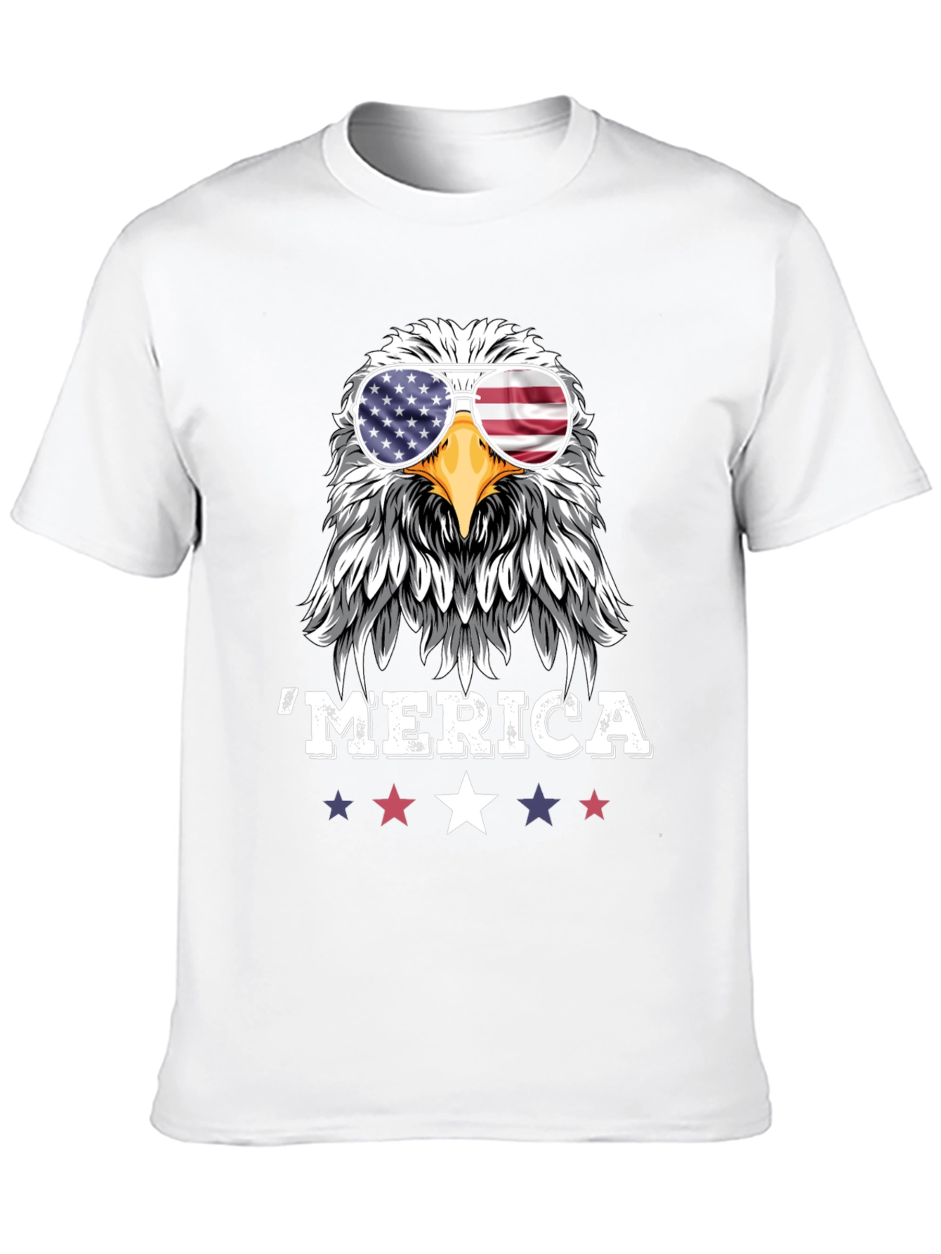 Patriotic Eagle Merica Graphic T-Shirt