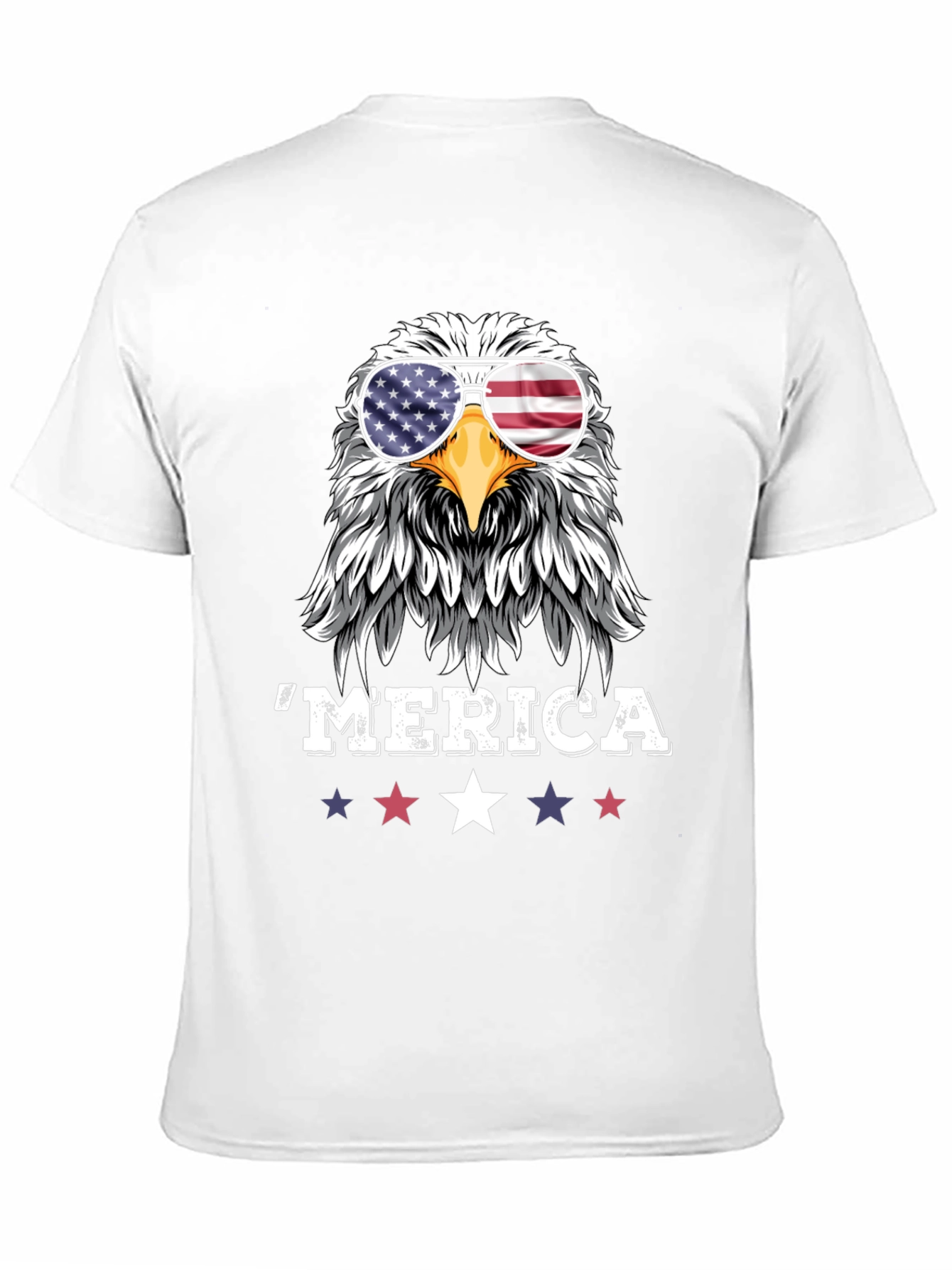 Patriotic Eagle Merica Graphic T-Shirt
