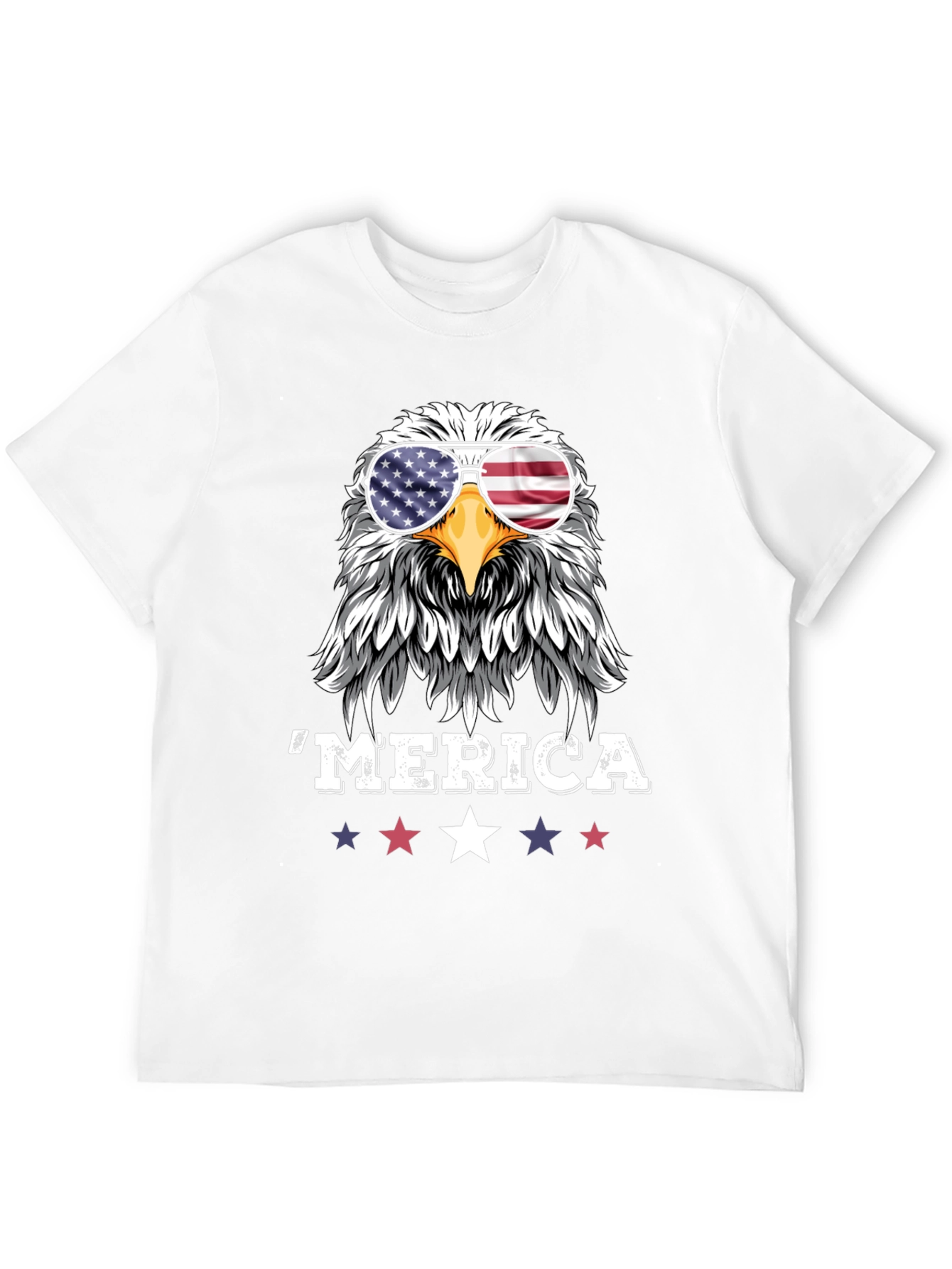 Patriotic Eagle Merica Graphic T-Shirt