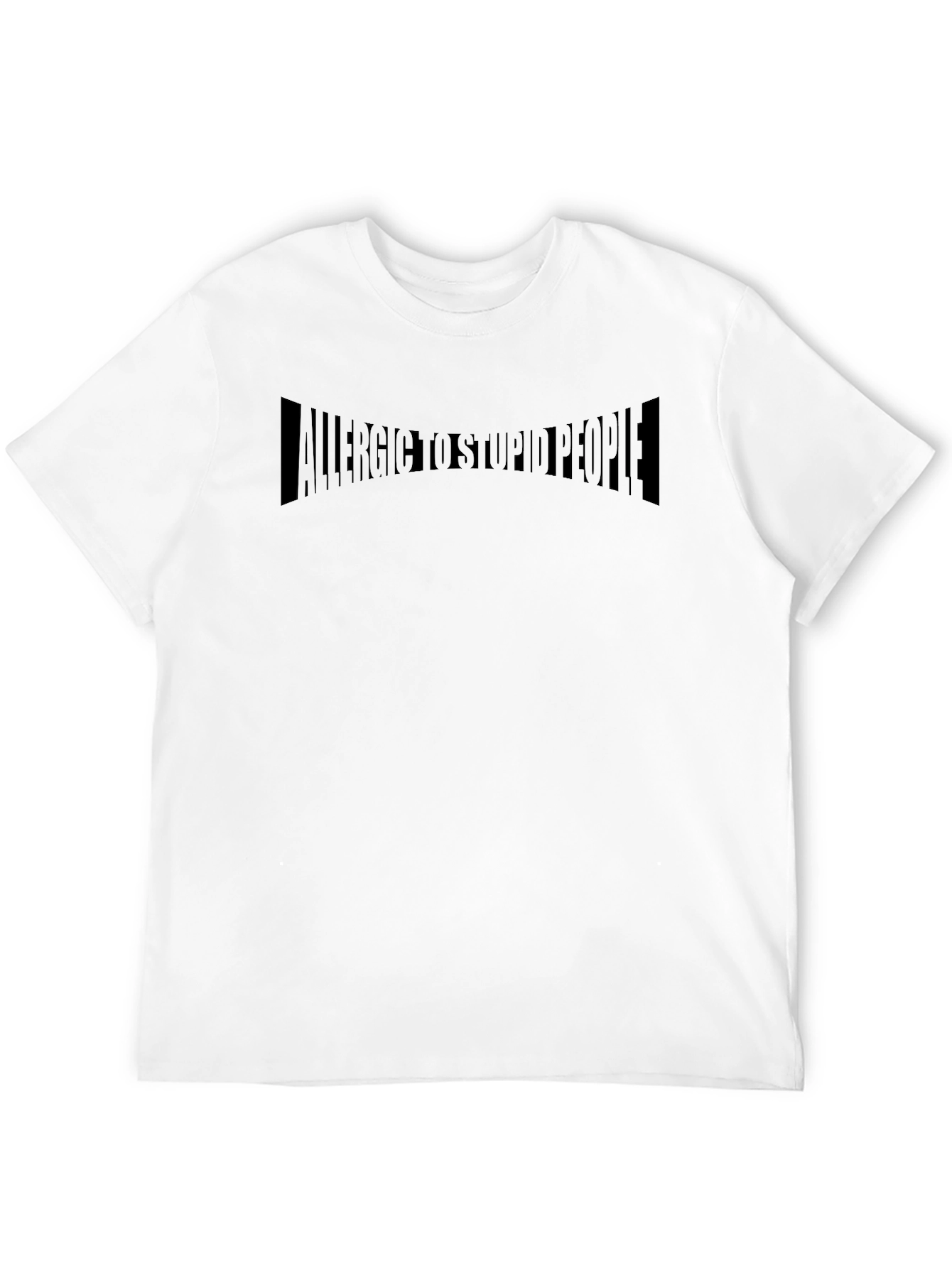 Allergic to Stupid People Black T-Shirt