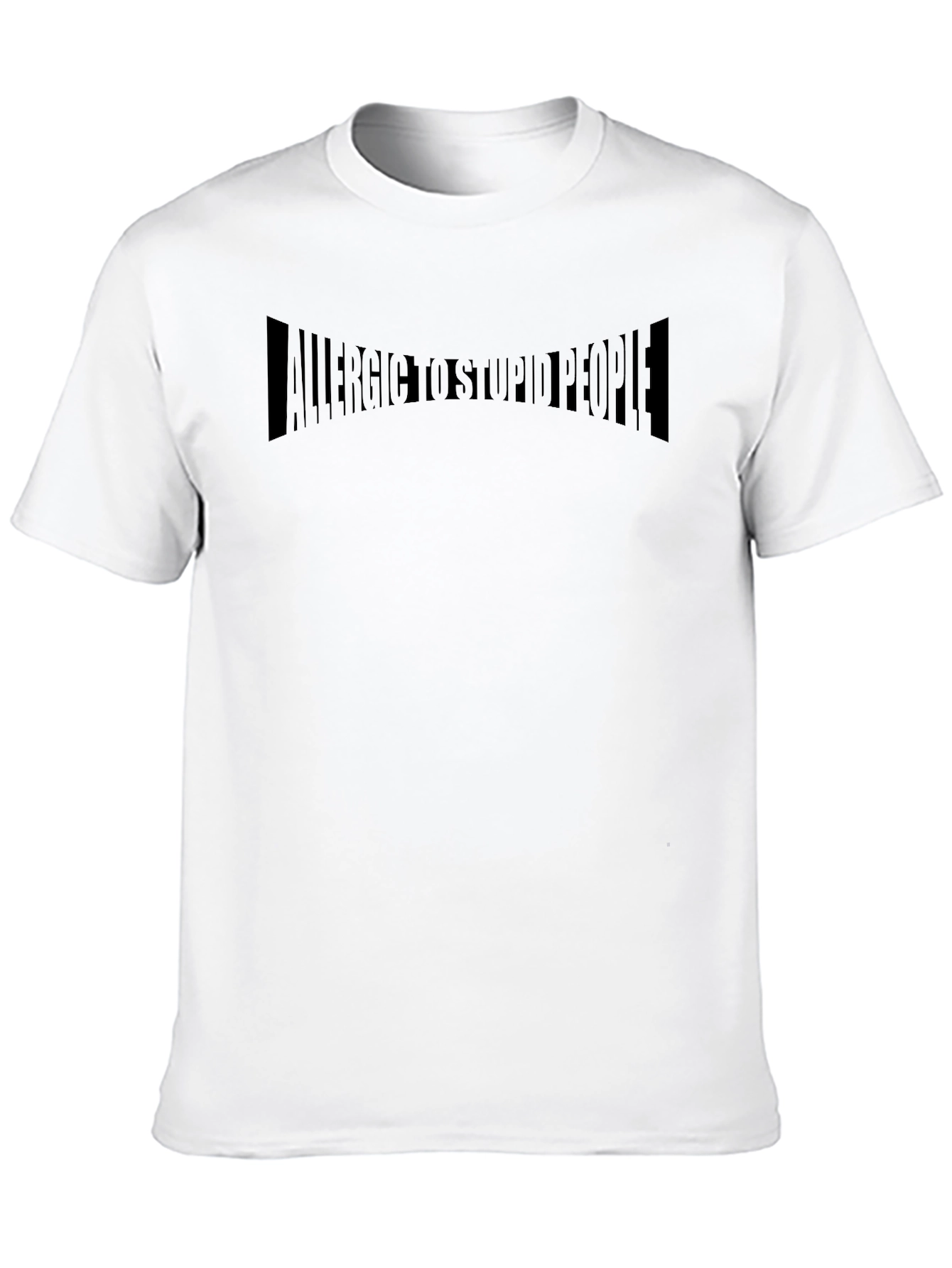 Allergic to Stupid People Black T-Shirt