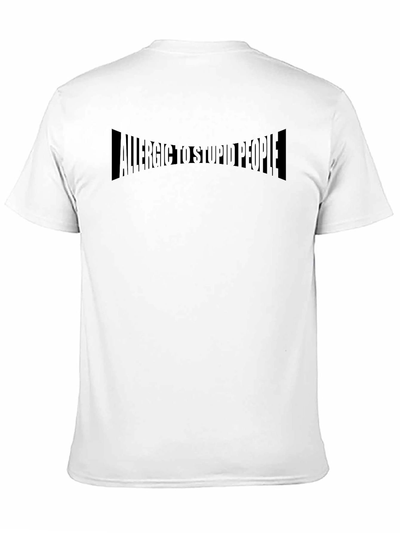 Allergic to Stupid People Black T-Shirt