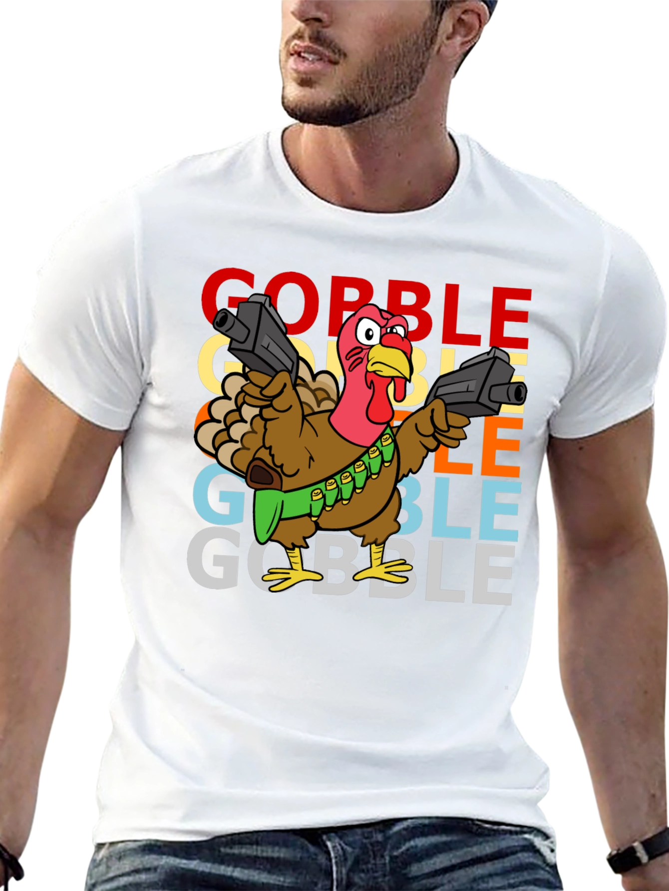 Gobble Thanksgiving Turkey T-Shirt