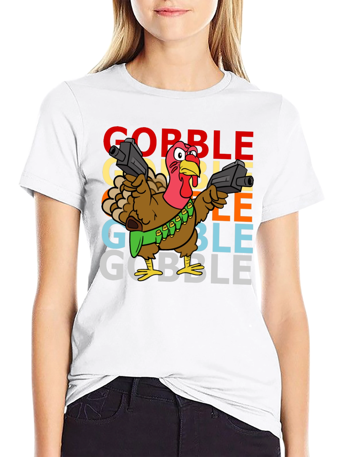 Gobble Thanksgiving Turkey T-Shirt