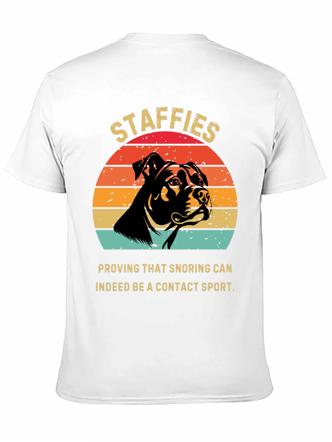 Staffies Snoring Contact Sport T-Shirt