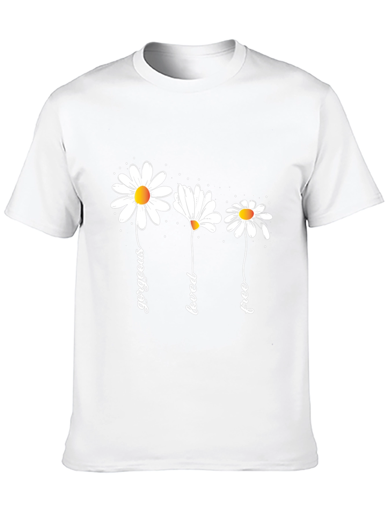 Gorgeous Loved Free Daisy Graphic Tee