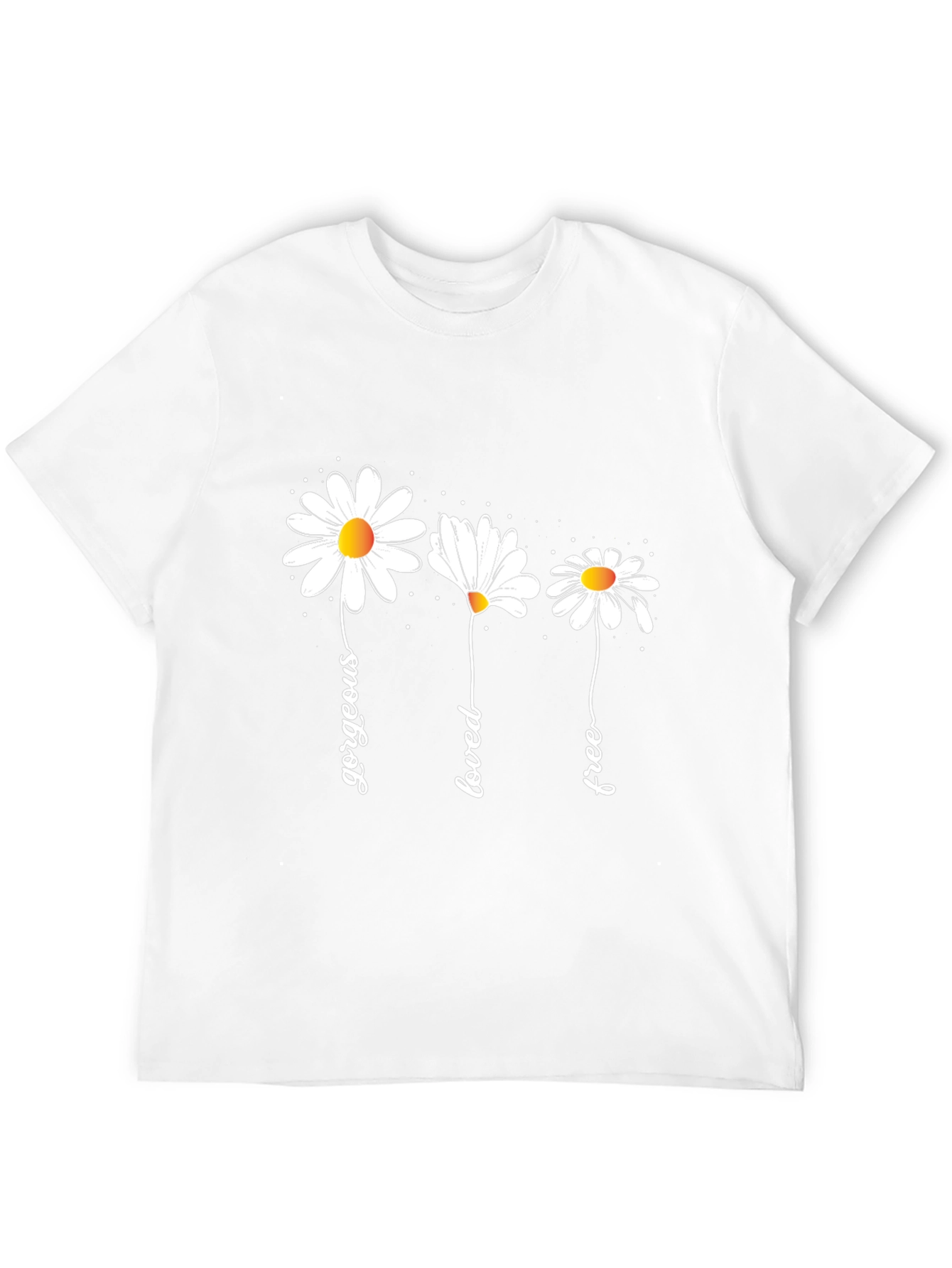 Gorgeous Loved Free Daisy Graphic Tee