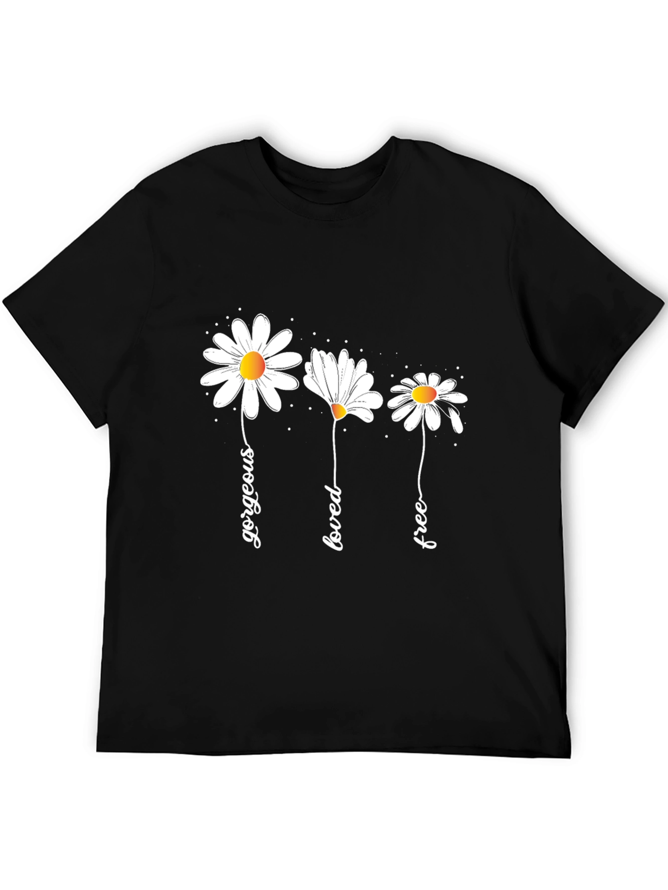 Gorgeous Loved Free Daisy Graphic Tee