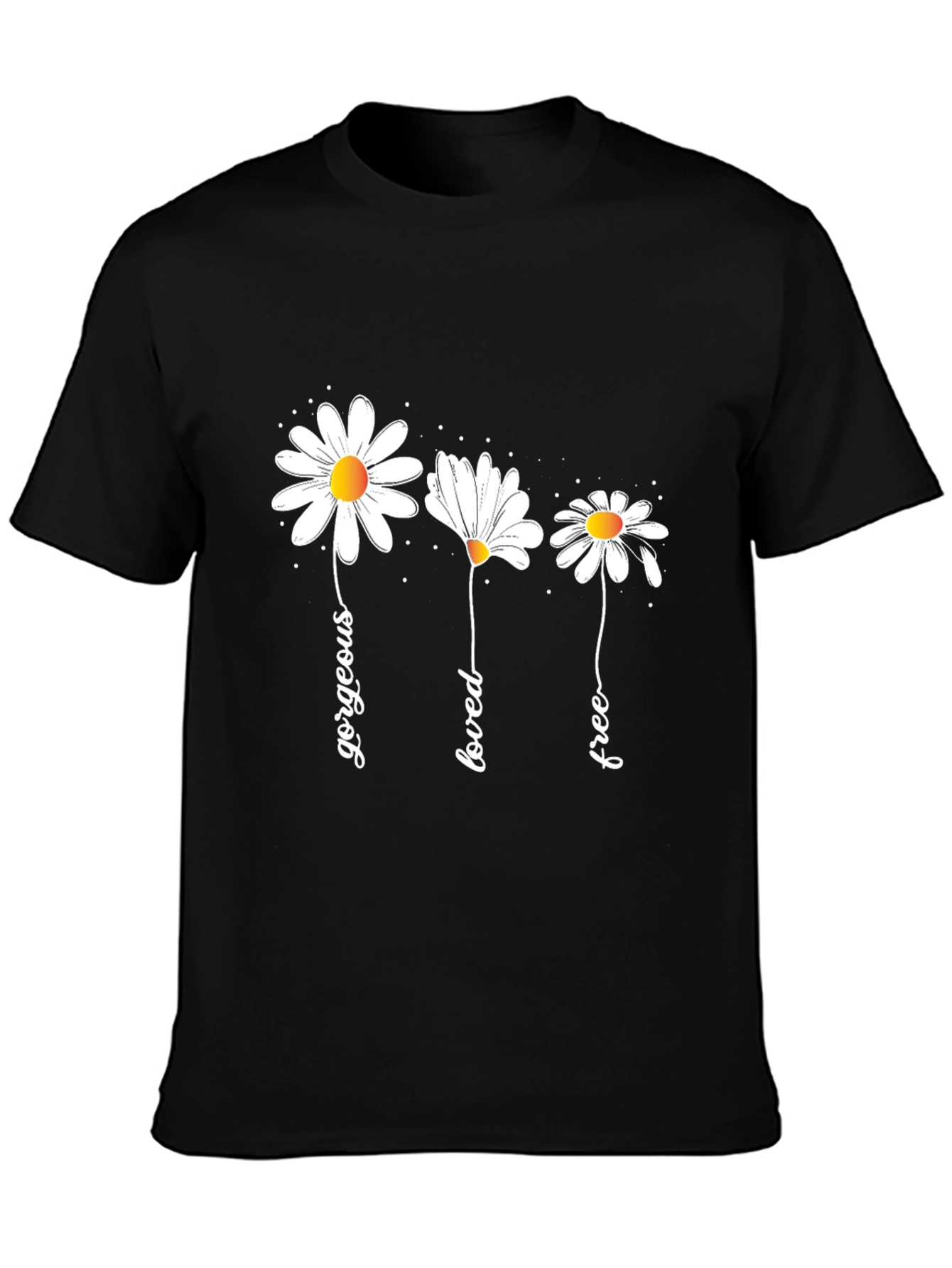 Gorgeous Loved Free Daisy Graphic Tee