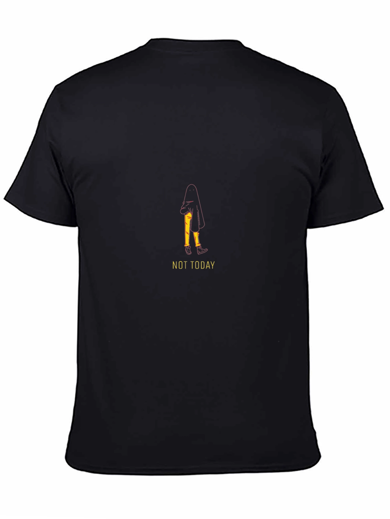 Not Today Graphic Tee - Black Casual T-Shirt