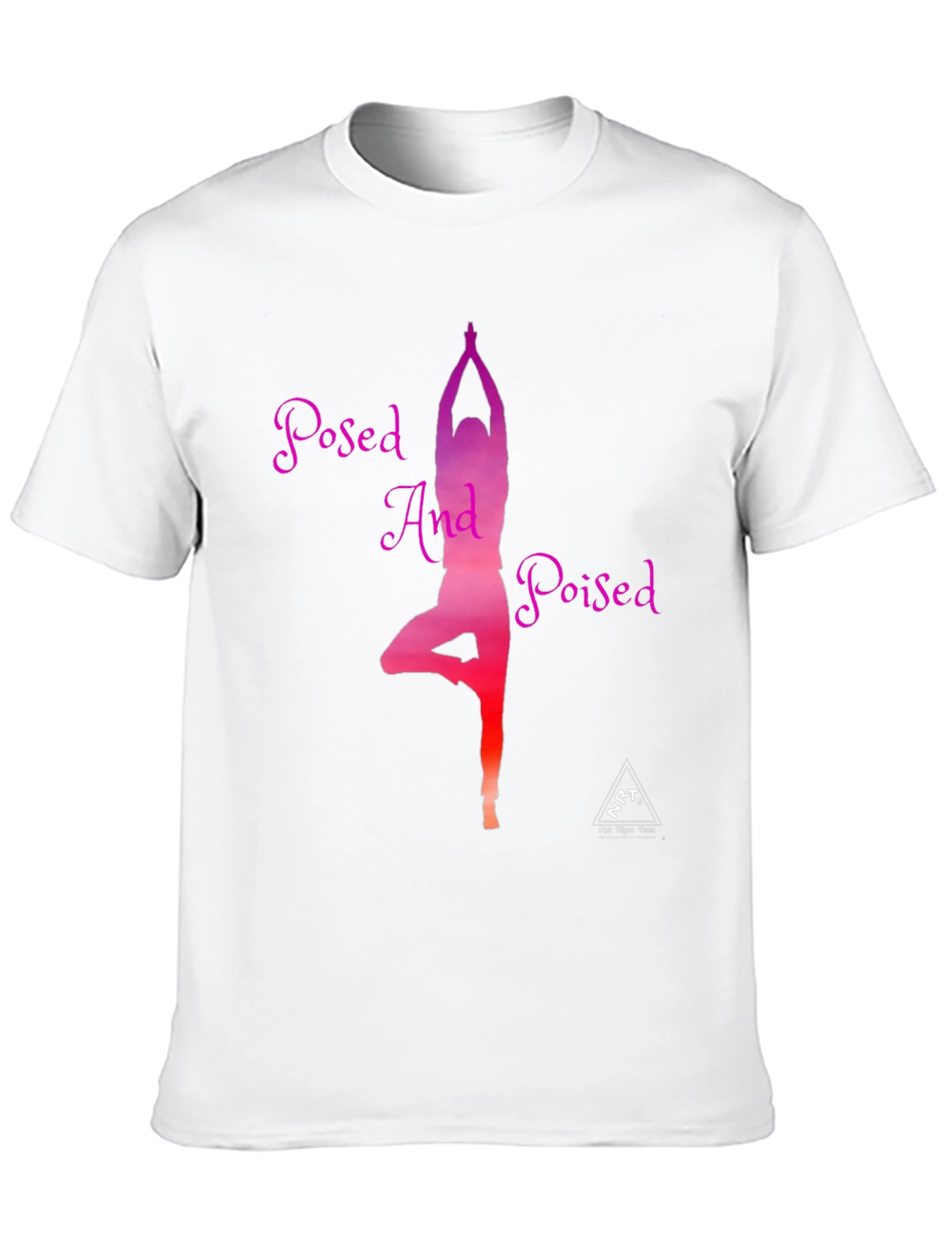 Posed And Poised Yoga Graphic Tee - Black