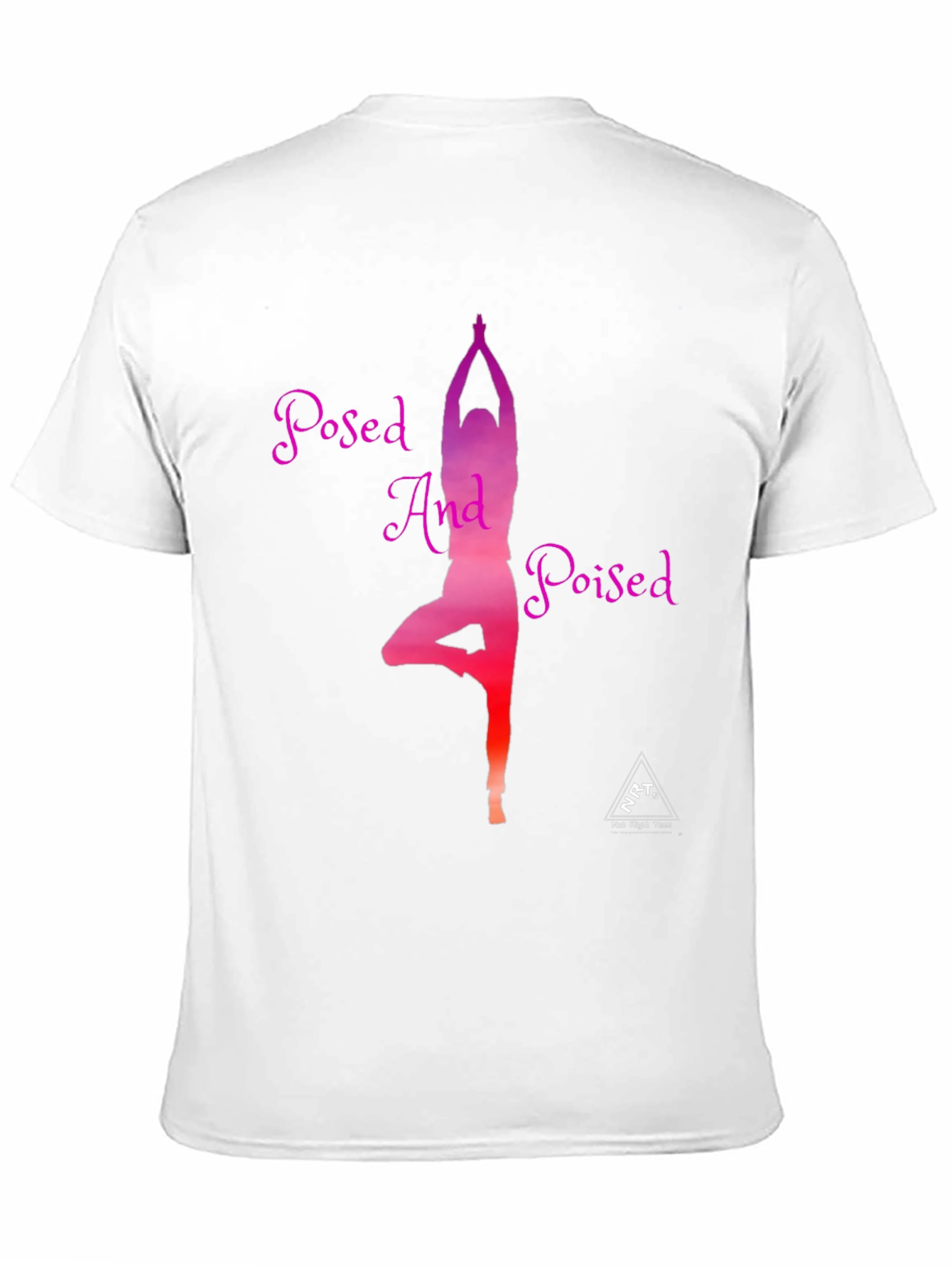 Posed And Poised Yoga Graphic Tee - Black