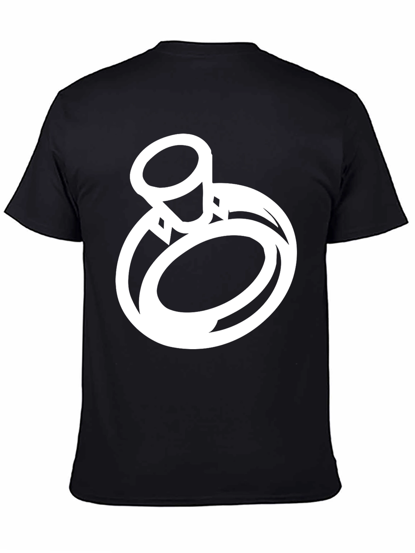 Ring Graphic Tee - Stylish Mens Black T-Shirt