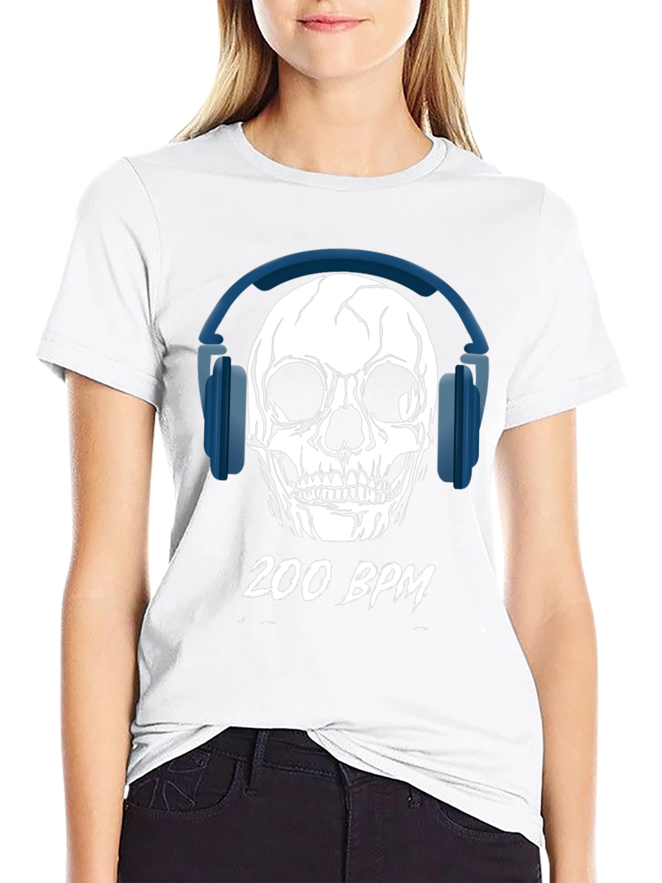 200 BPM Skull Graphic Tee
