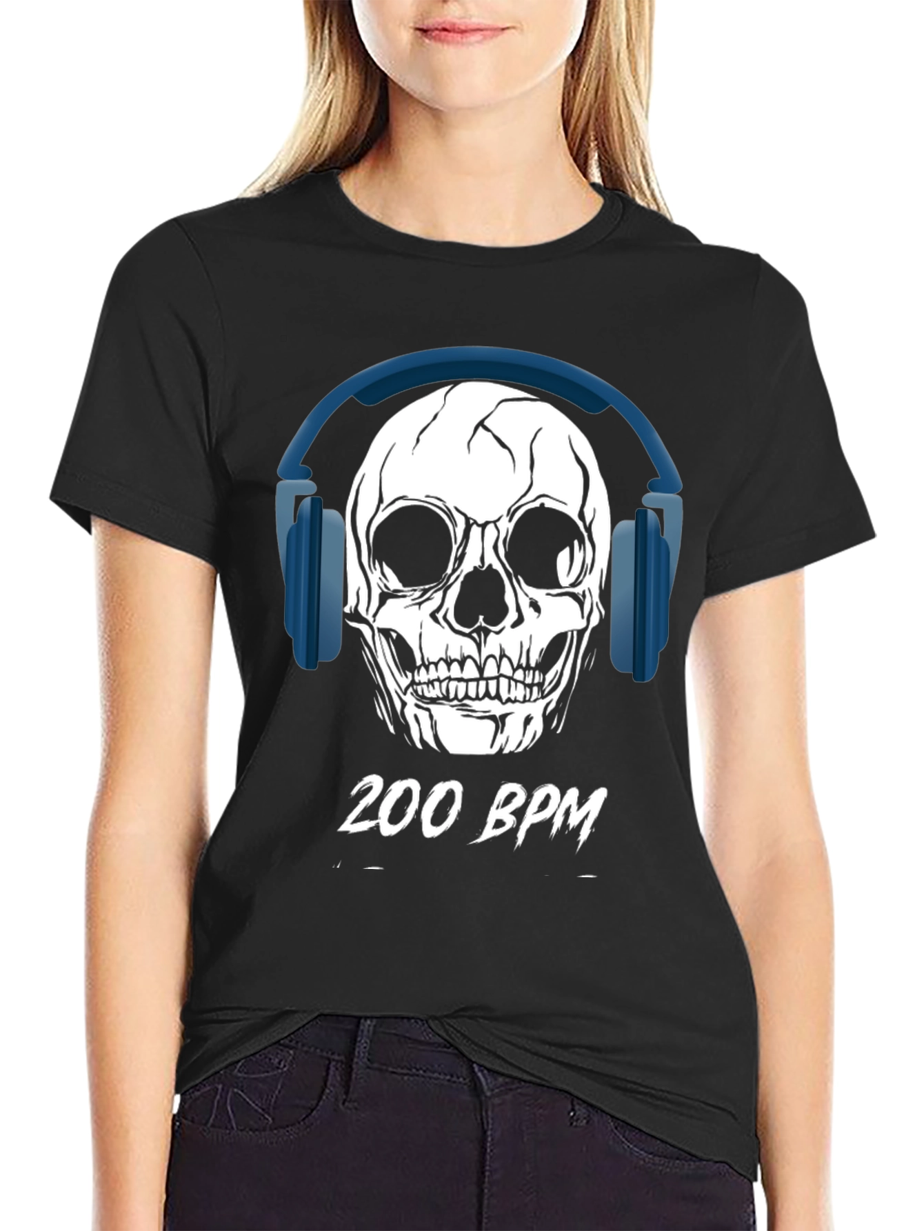 200 BPM Skull Graphic Tee