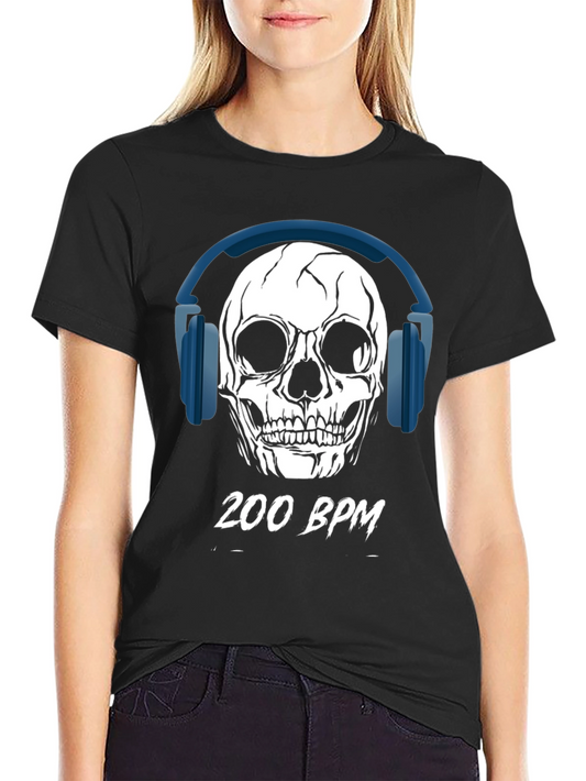 200 BPM Skull Graphic Tee