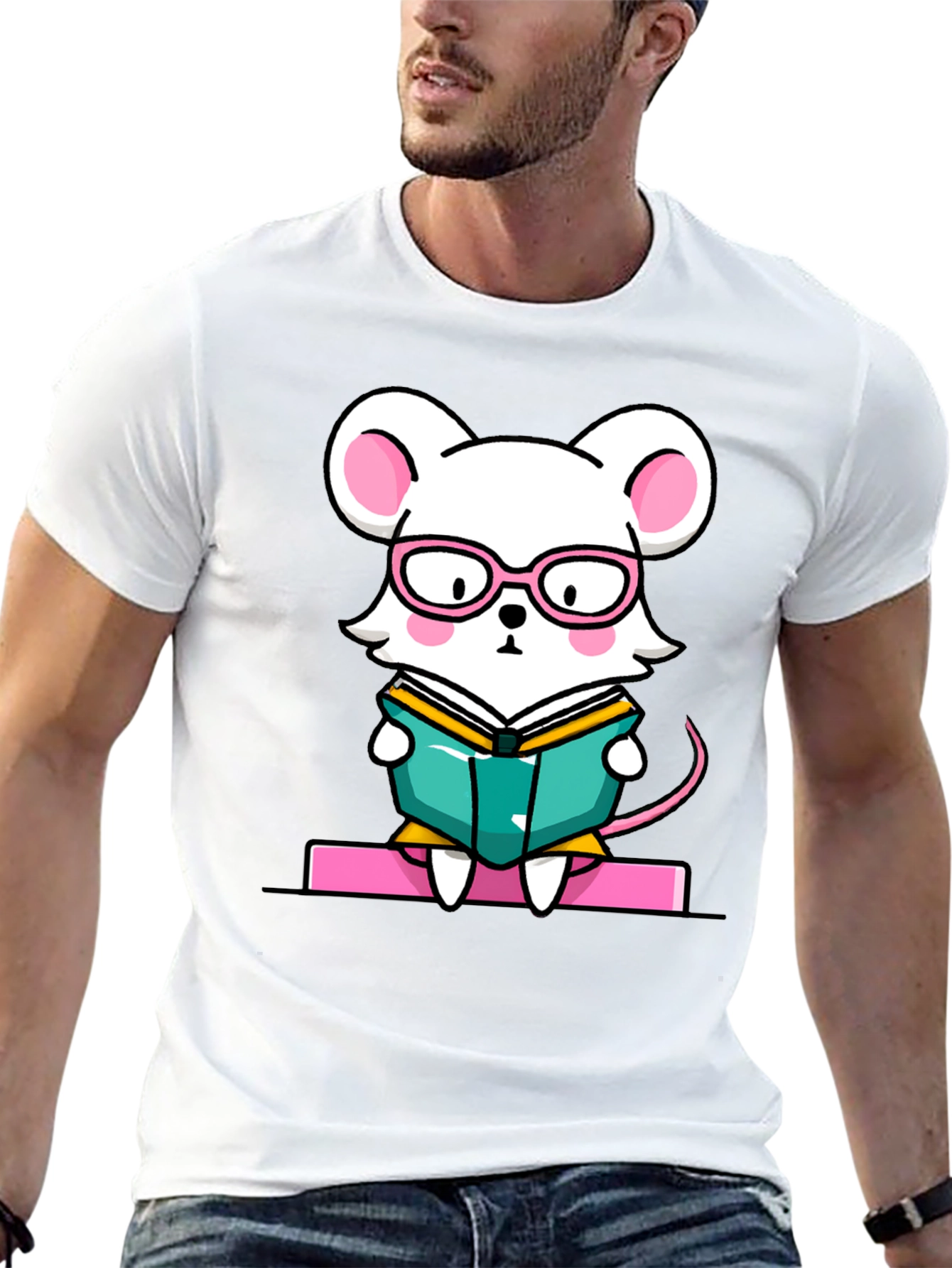 Bookworm Mouse Graphic Tee