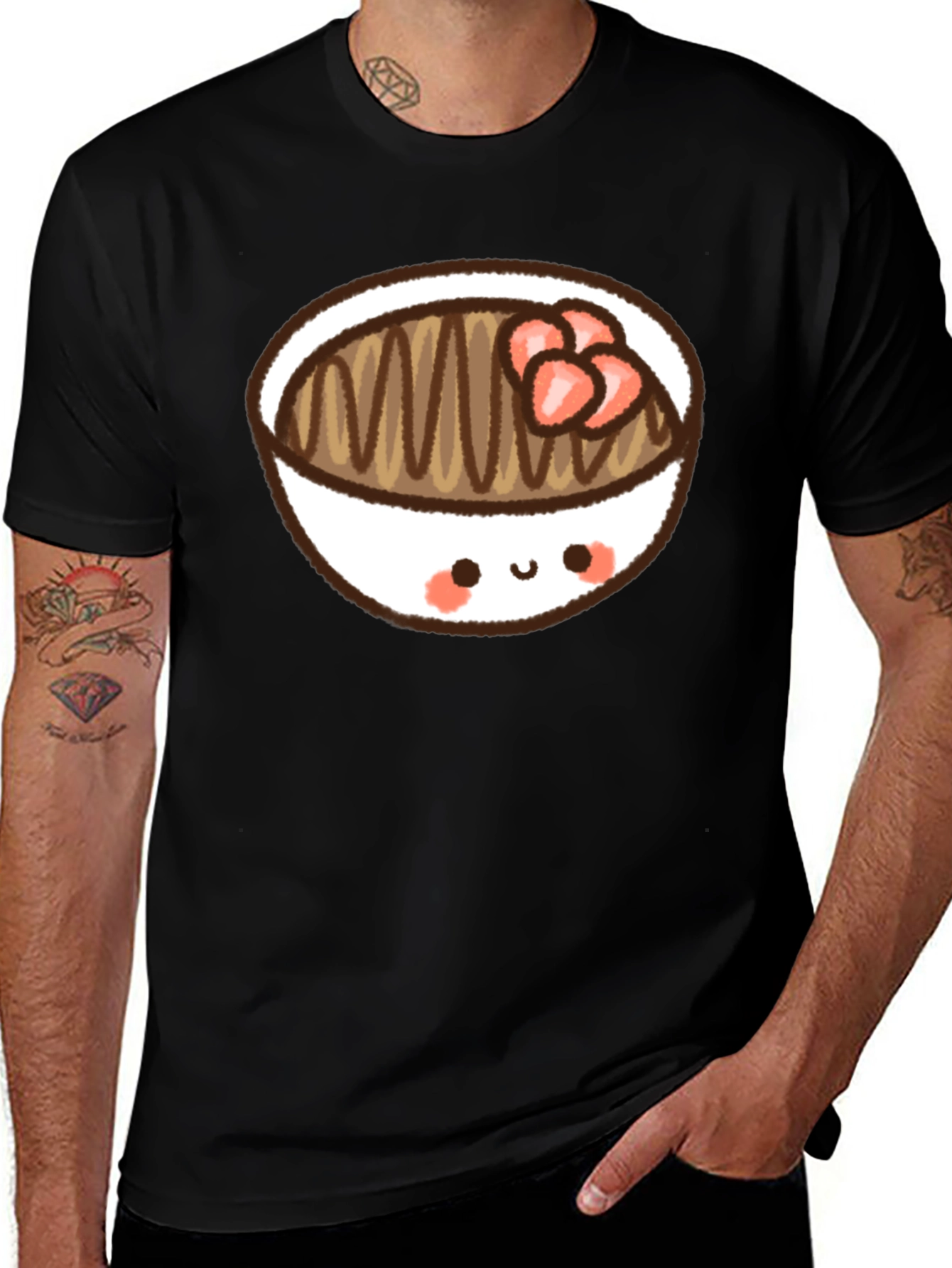 Kawaii Dessert Bowl Graphic Tee