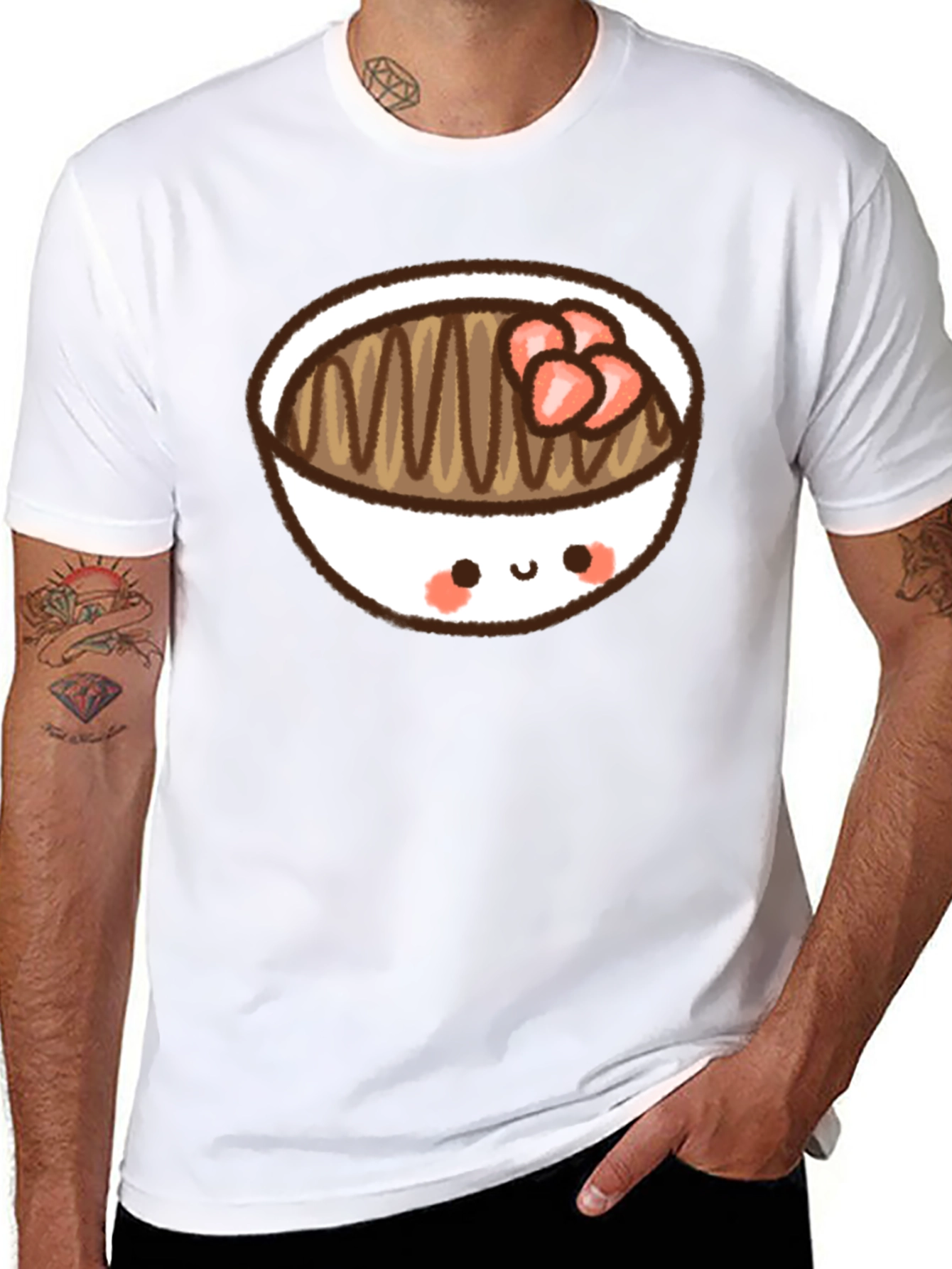 Kawaii Dessert Bowl Graphic Tee