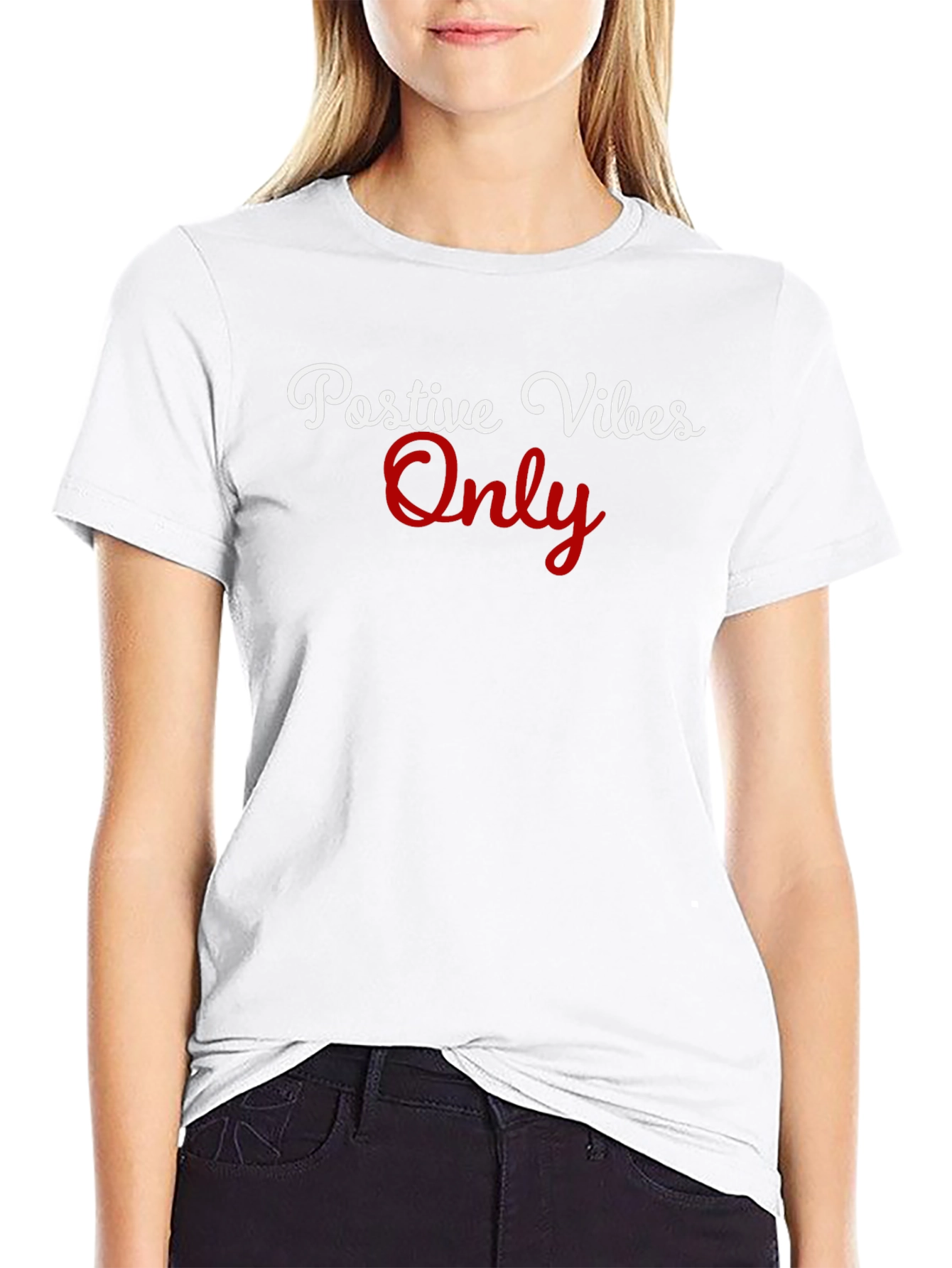 Positive Vibes Only Graphic T-Shirt