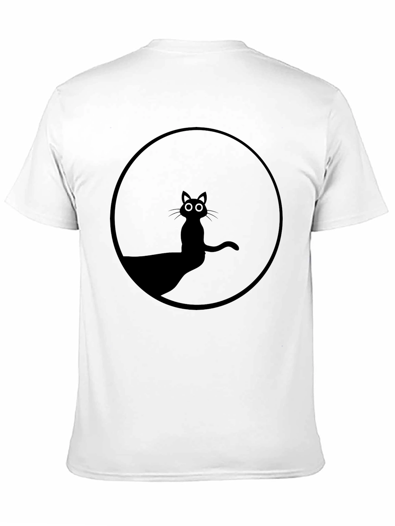 Black Cat Silhouette T-Shirt - Unisex Graphic Tee