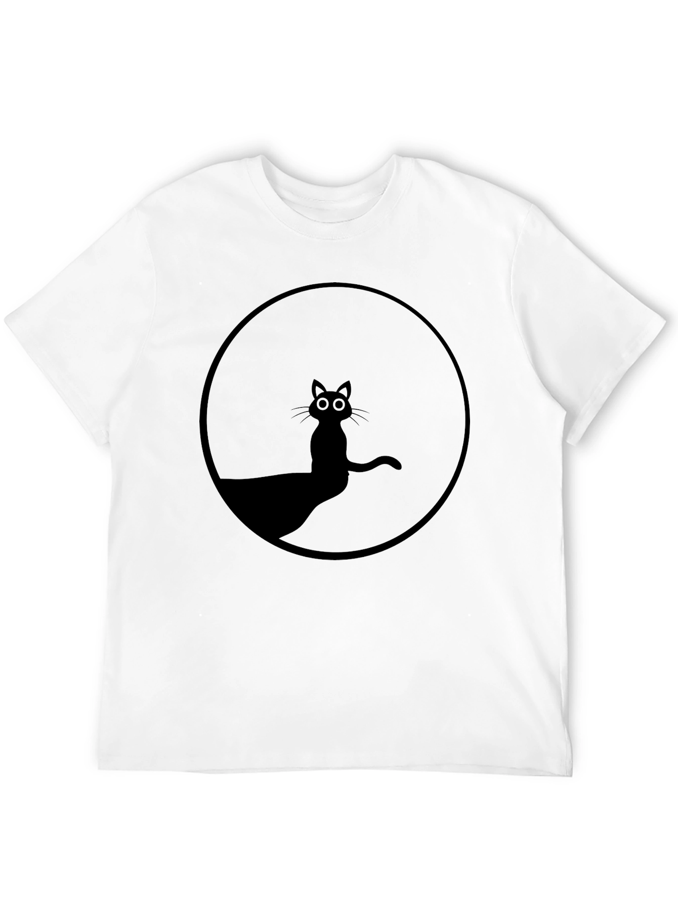 Black Cat Silhouette T-Shirt - Unisex Graphic Tee