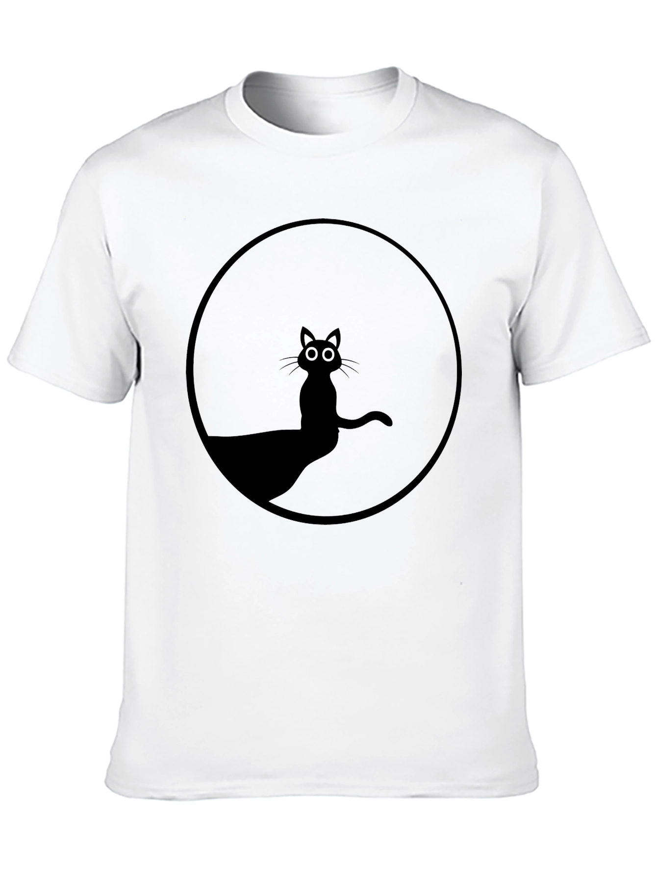 Black Cat Silhouette T-Shirt - Unisex Graphic Tee