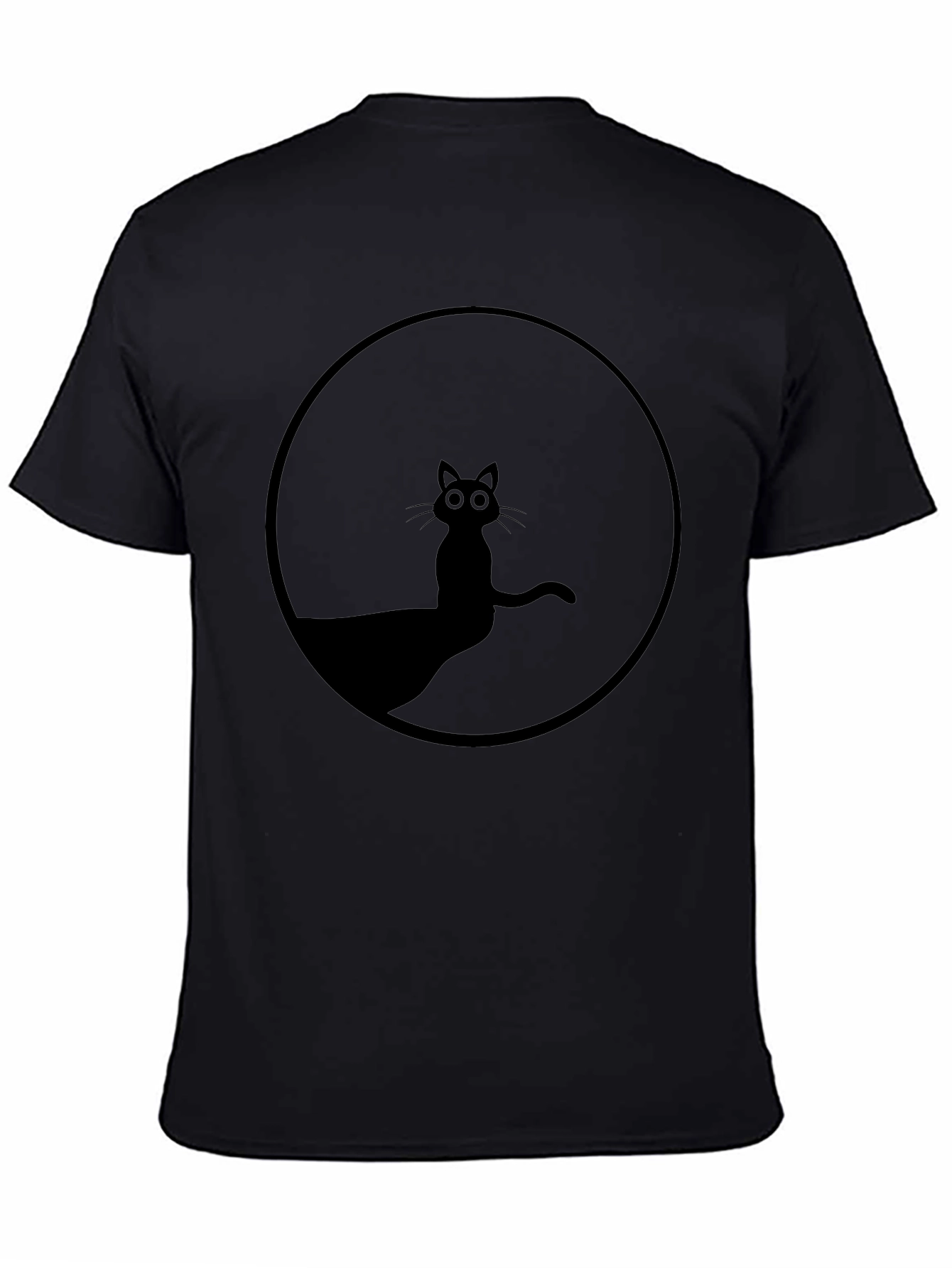 Black Cat Silhouette T-Shirt - Unisex Graphic Tee