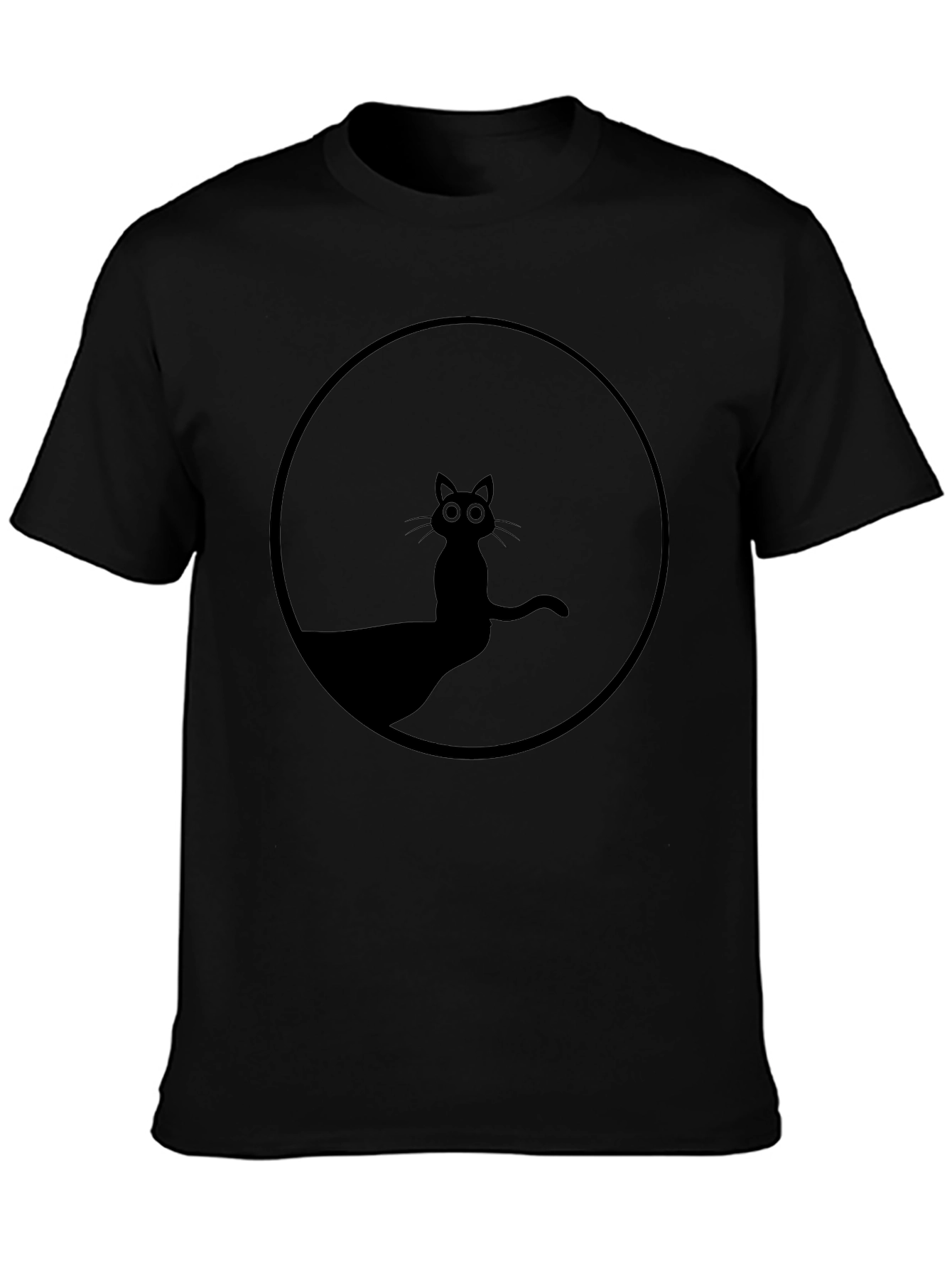 Black Cat Silhouette T-Shirt - Unisex Graphic Tee