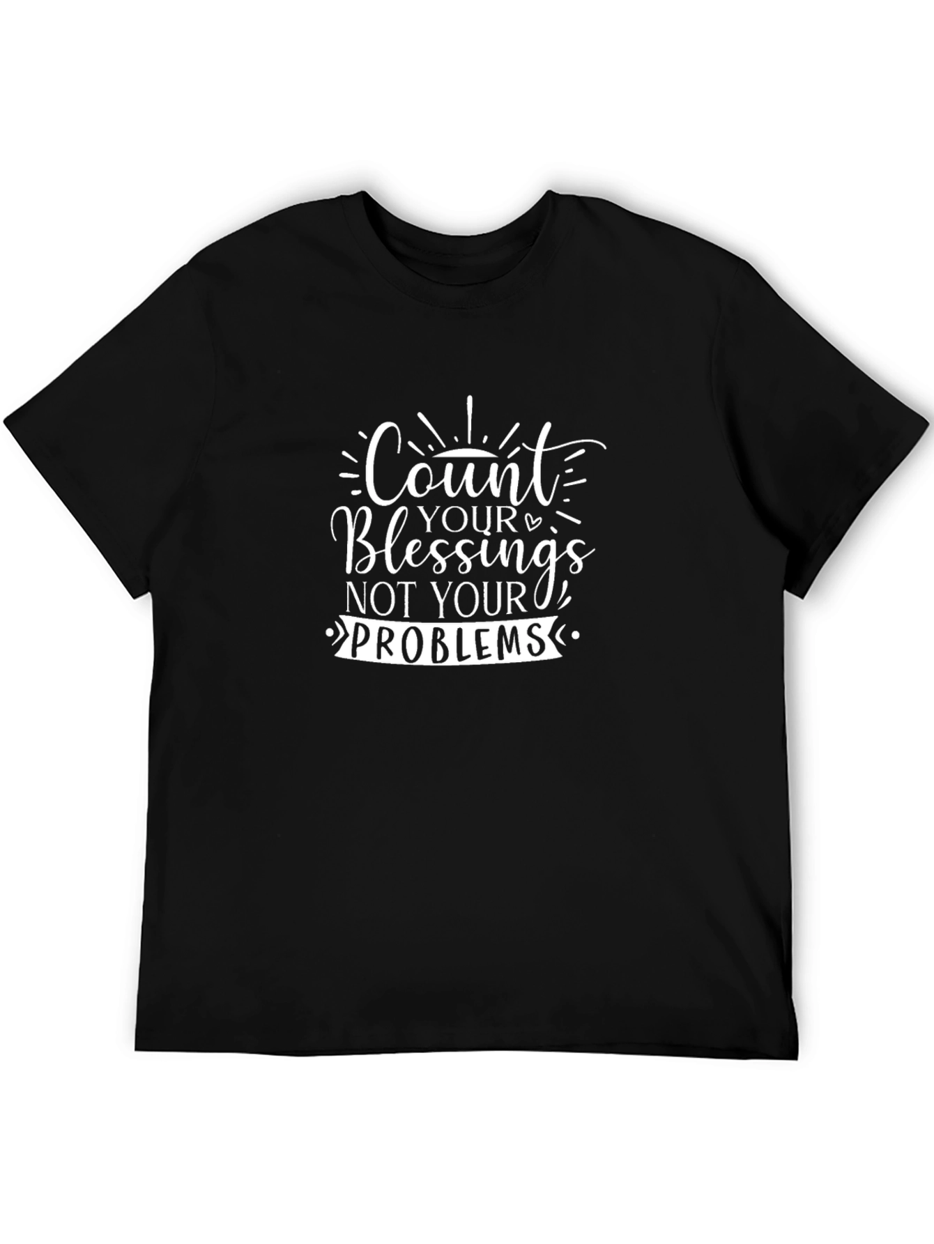 Count Your Blessings Black T-Shirt