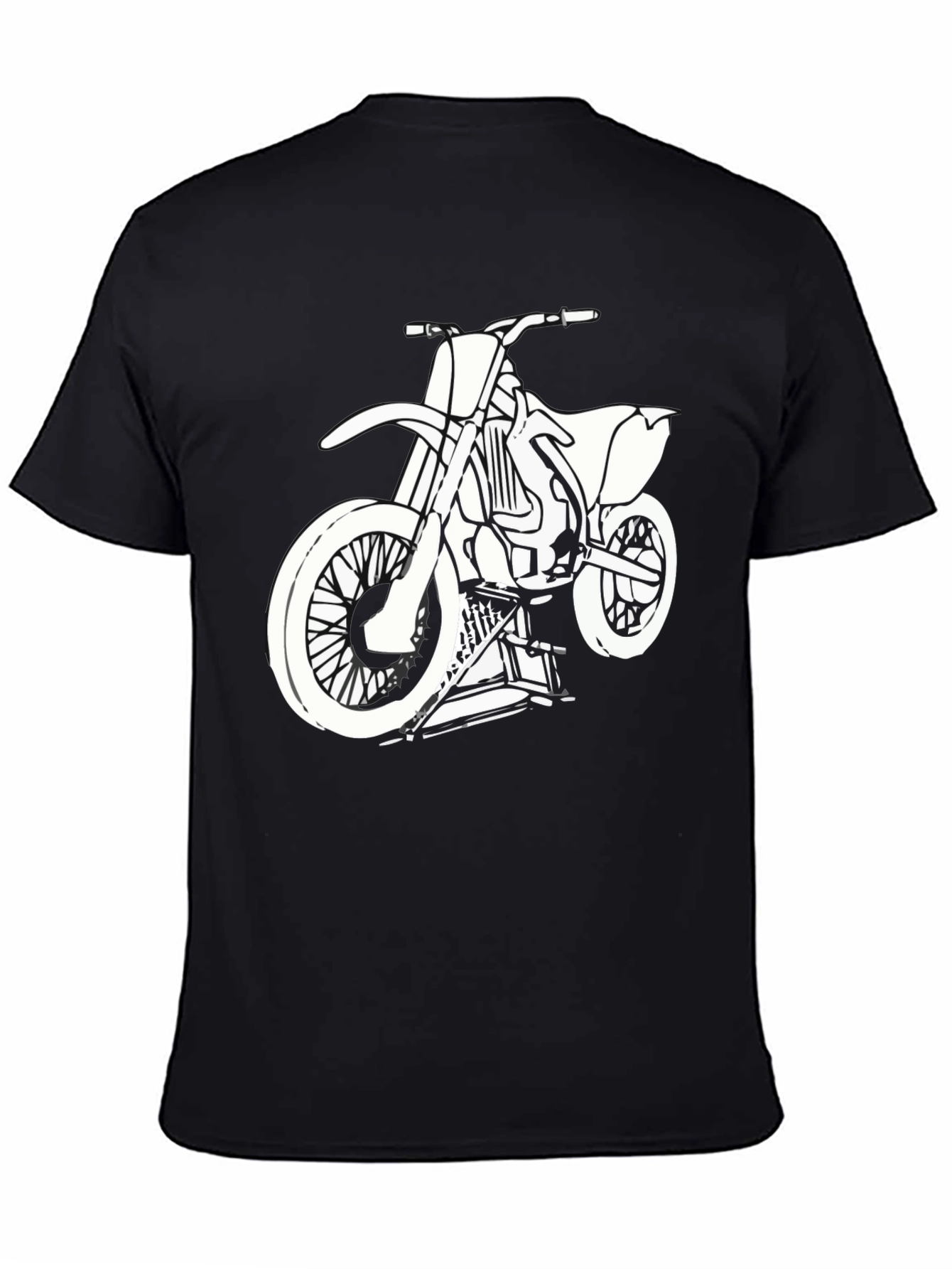 Dirt Bike Graphic Tee - Black
