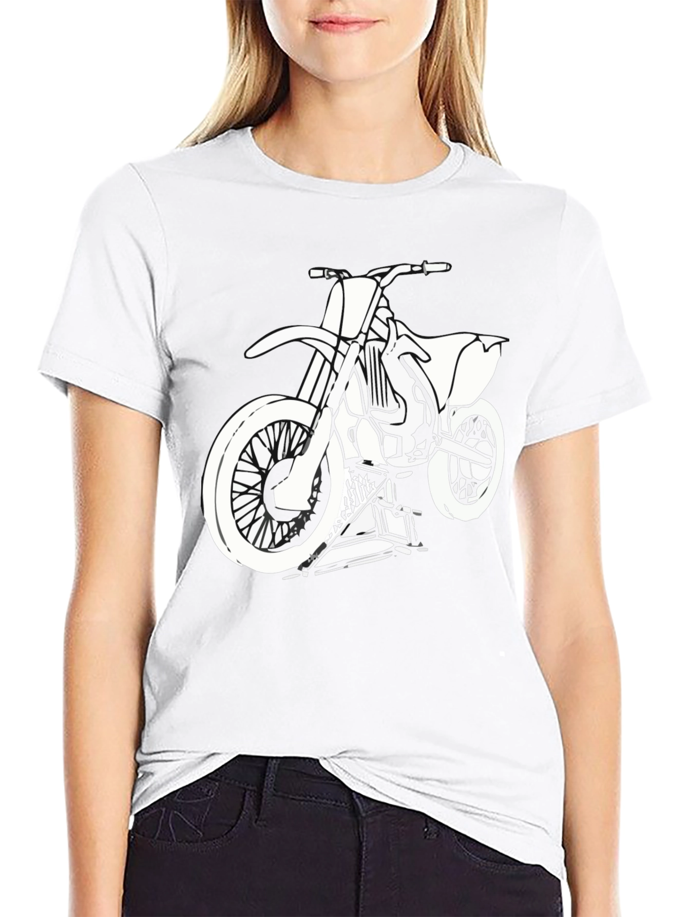 Dirt Bike Graphic Tee - Black