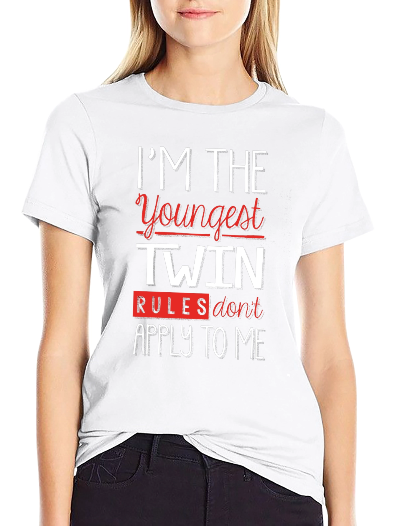 Im The Youngest Twin Funny T-Shirt
