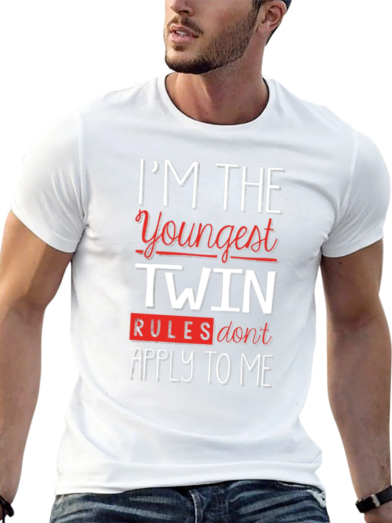 Im The Youngest Twin Funny T-Shirt